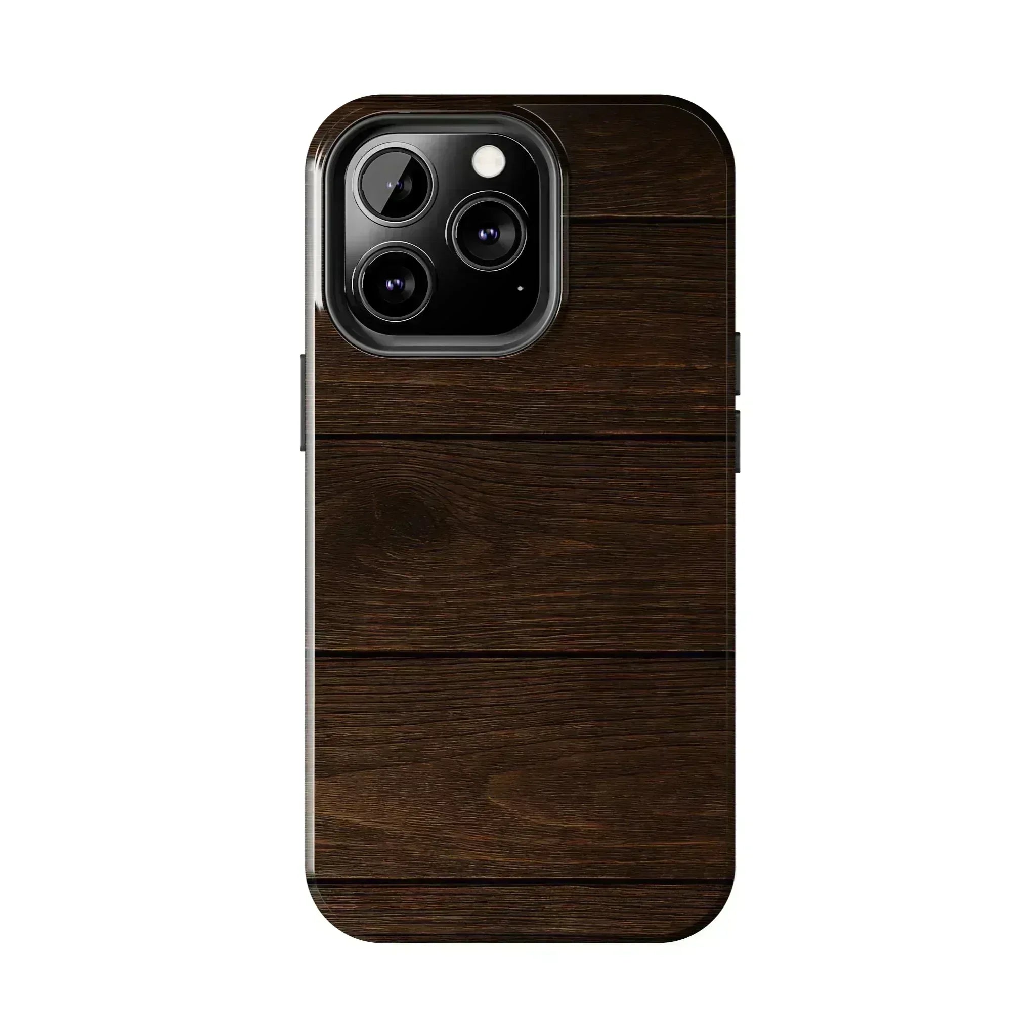 Dark Wood Grain Phone Case for iPhone and Galaxy - KARARMDESIGN