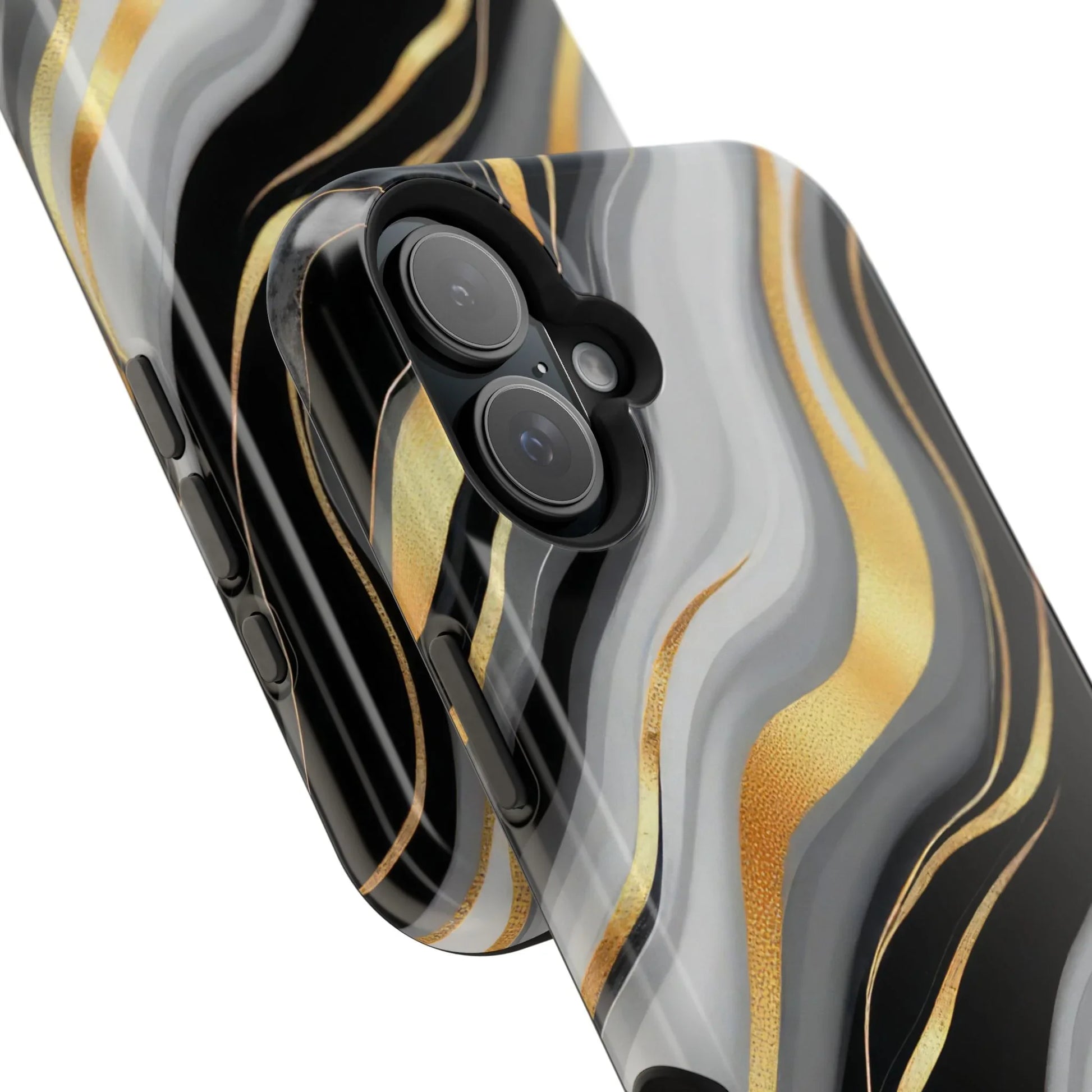 Modern Marble Flow Phone Case for iPhone 11-17 - KARARMDESIGN