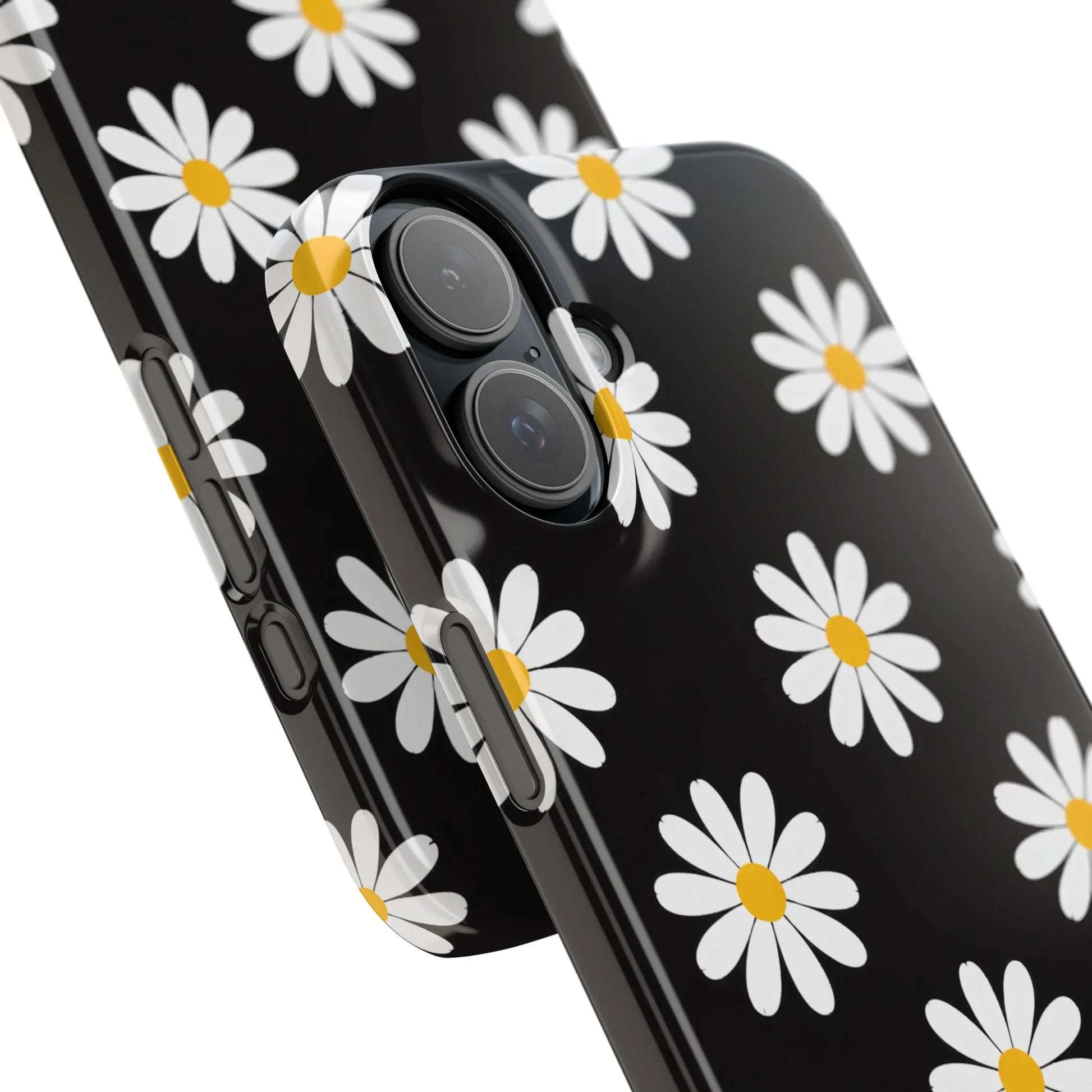 Daisy Charm Phone Case for iPhone 11-17 and Galaxy S20-S25 - KARARMDESIGN