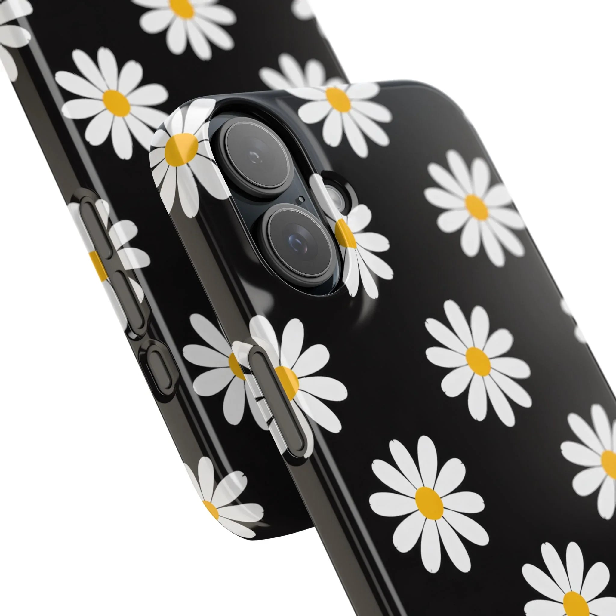 Daisy Charm Phone Case for iPhone 11-17 and Galaxy S20-S25 - KARARMDESIGN