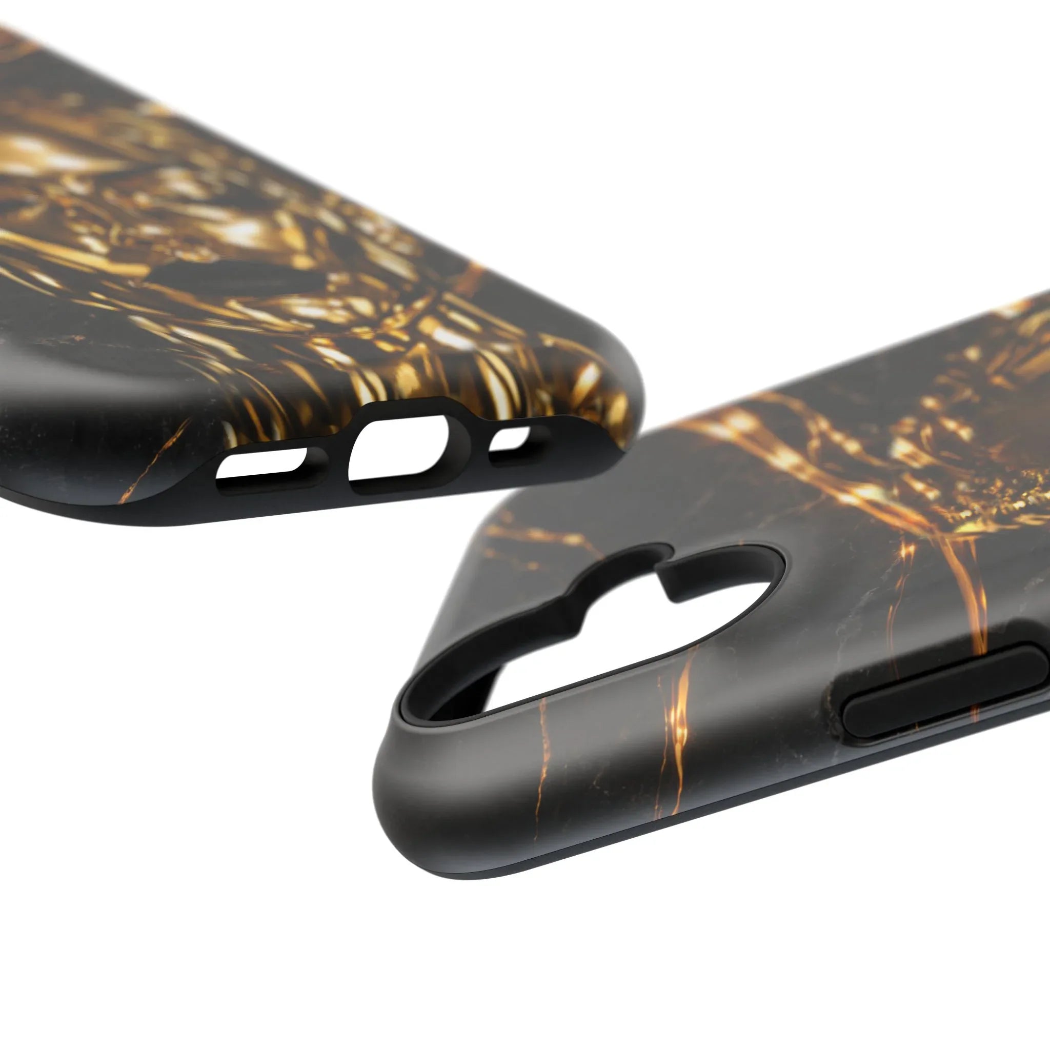 Luxury Gold Portrait Phone Case for iPhone 11-17 and Galaxy S21-S25 - KARARMDESIGN