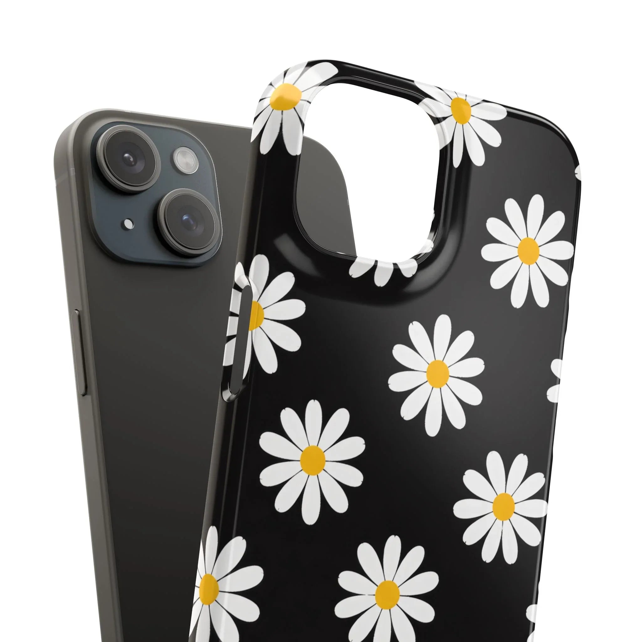 Daisy Charm Phone Case for iPhone 11-17 and Galaxy S20-S25 - KARARMDESIGN