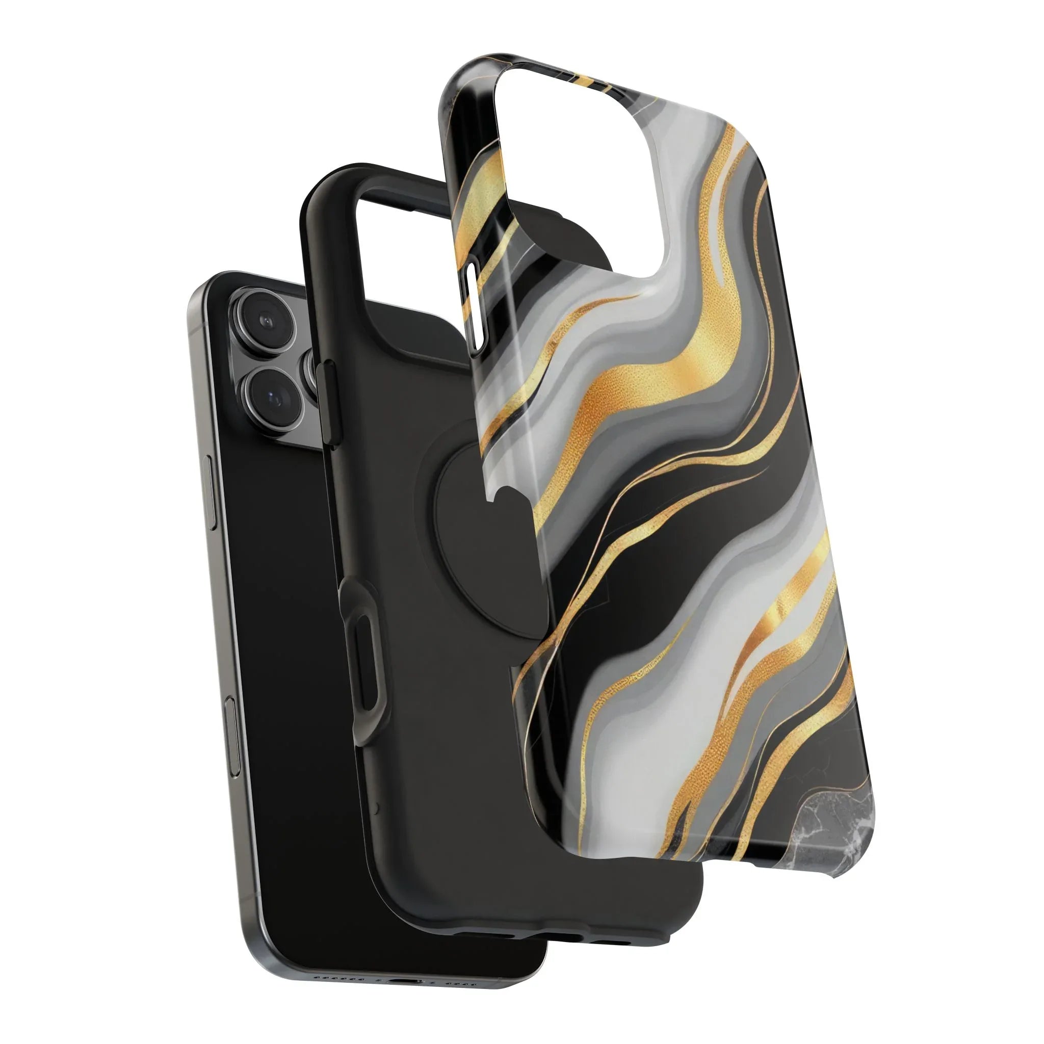 Modern Marble Flow Phone Case for iPhone 11-17 - KARARMDESIGN