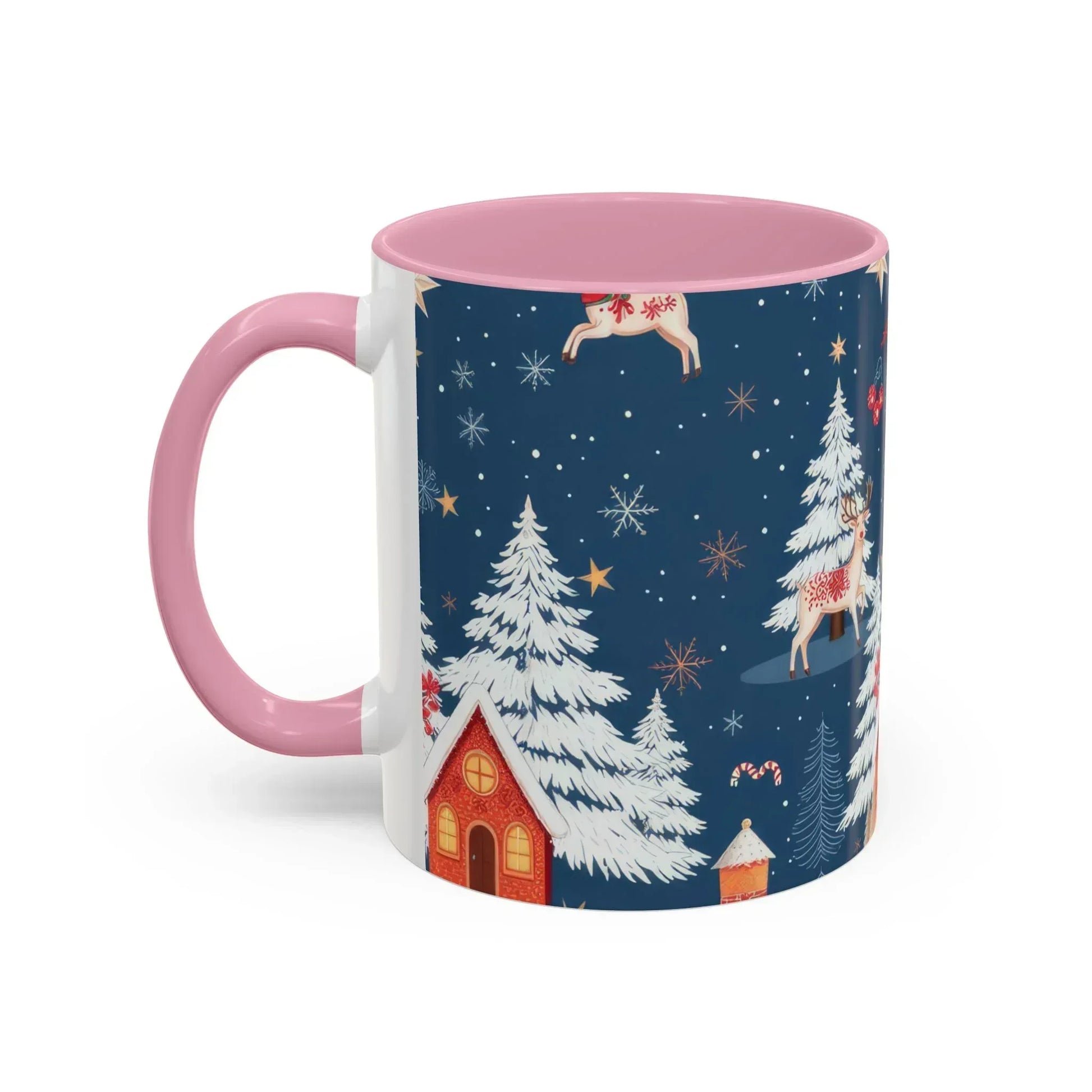Dark Blue Christmas Mug - Colorful Mugs (11oz, 15oz) - KARARMDESIGN