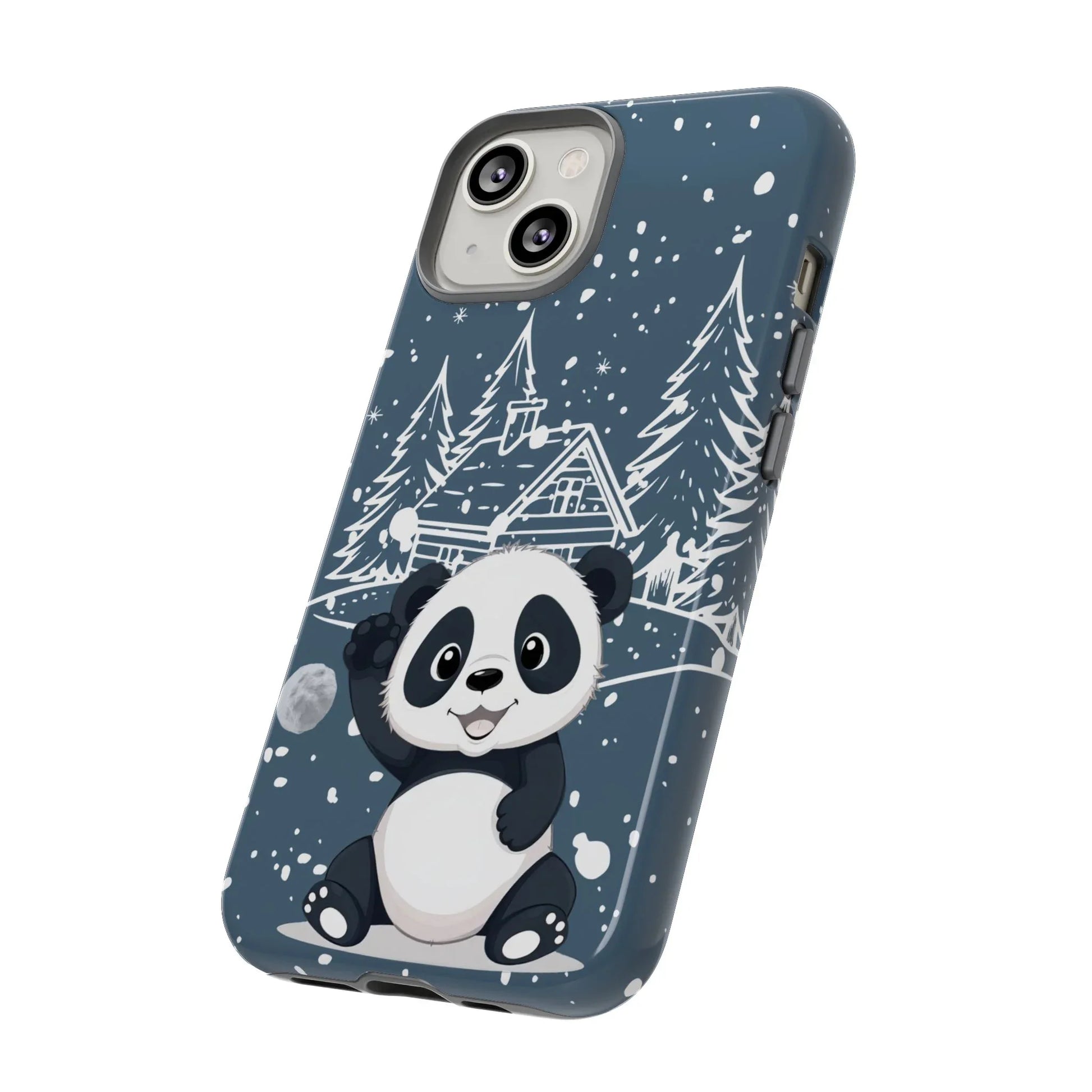 Cute Panda in a Winter Wonderland Phone Case for iPhone 8-17 - KARARMDESIGN