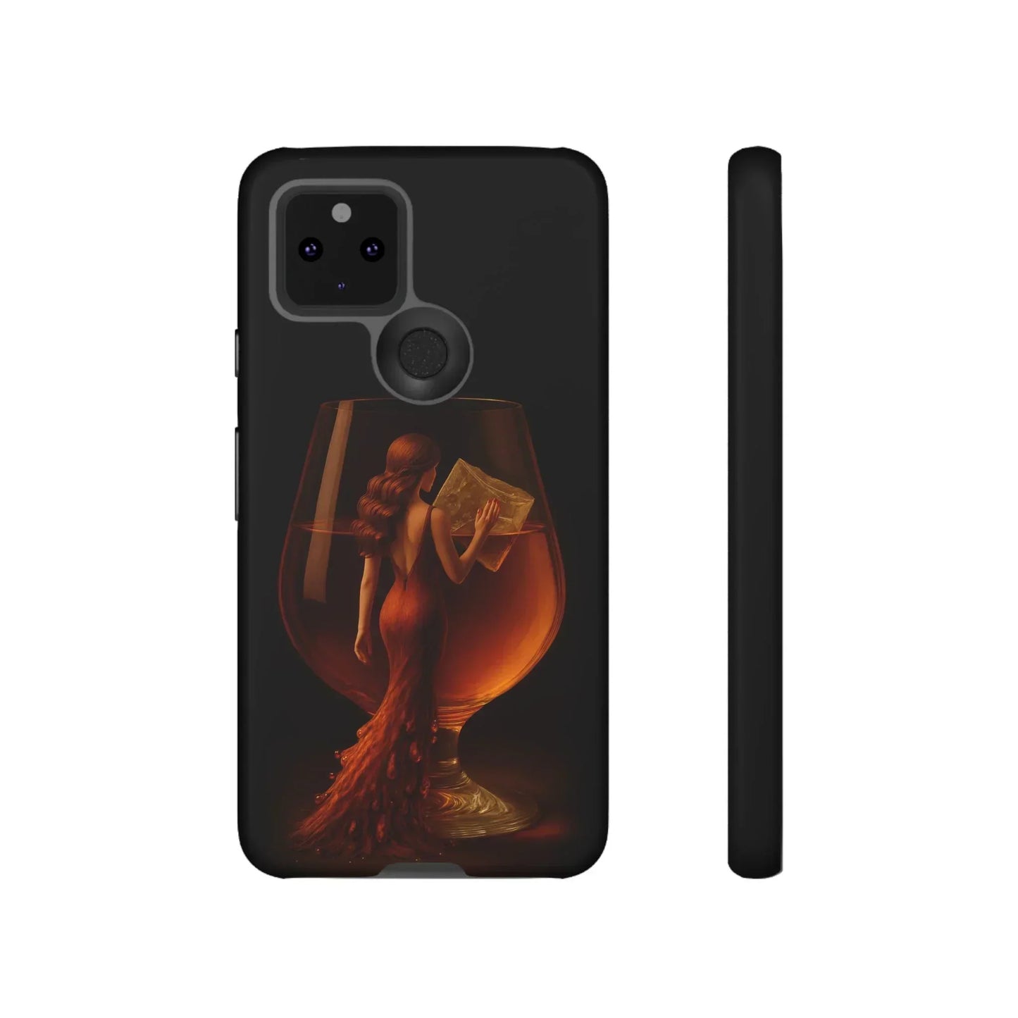 Elegant Midnight Lady Phone Case for iPhone 8-16 and Google Pixel up to 9 Models - KarArmDesign