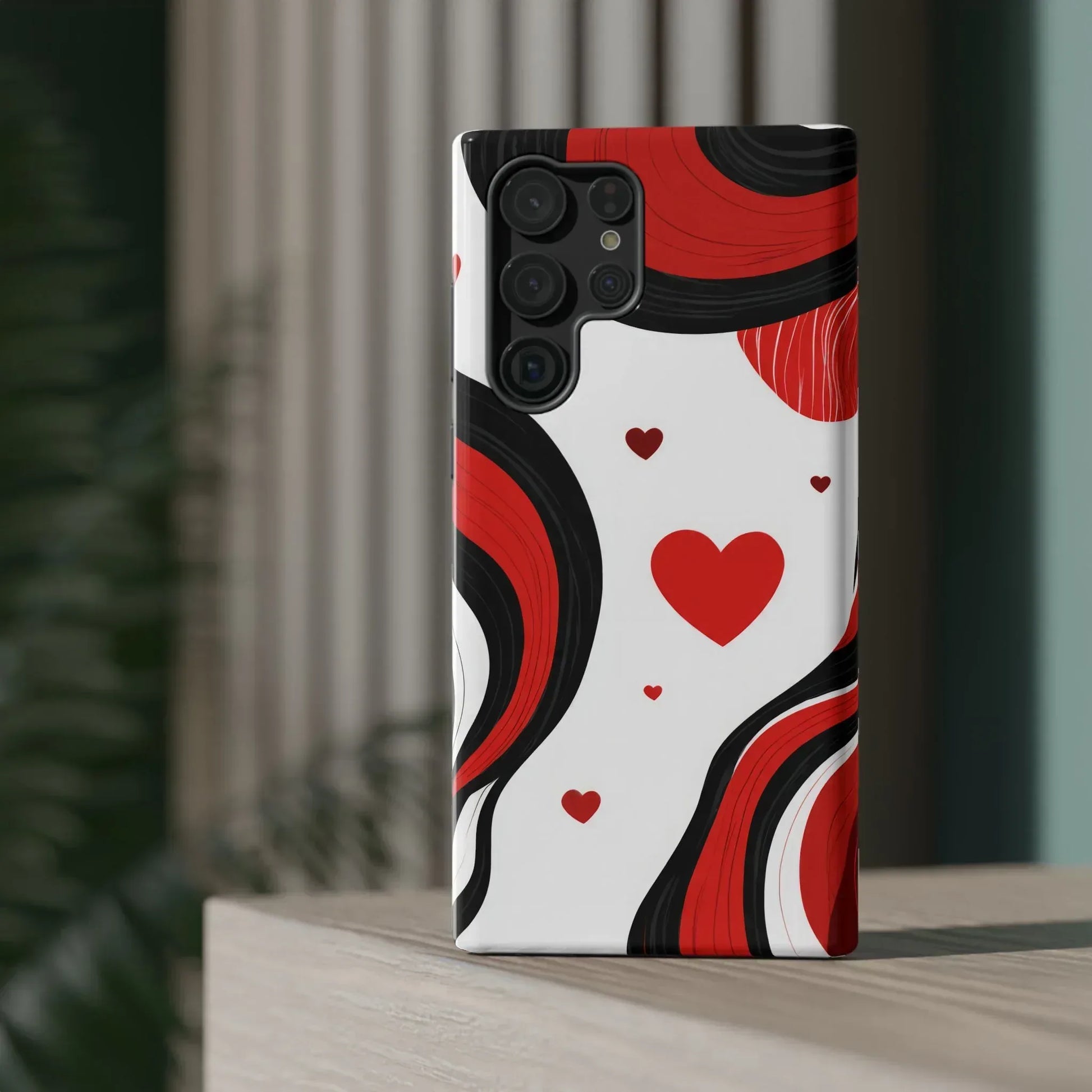 Red Romance Phone Case for iPhone 11-17 and Galaxy S21-S22 - KARARMDESIGN