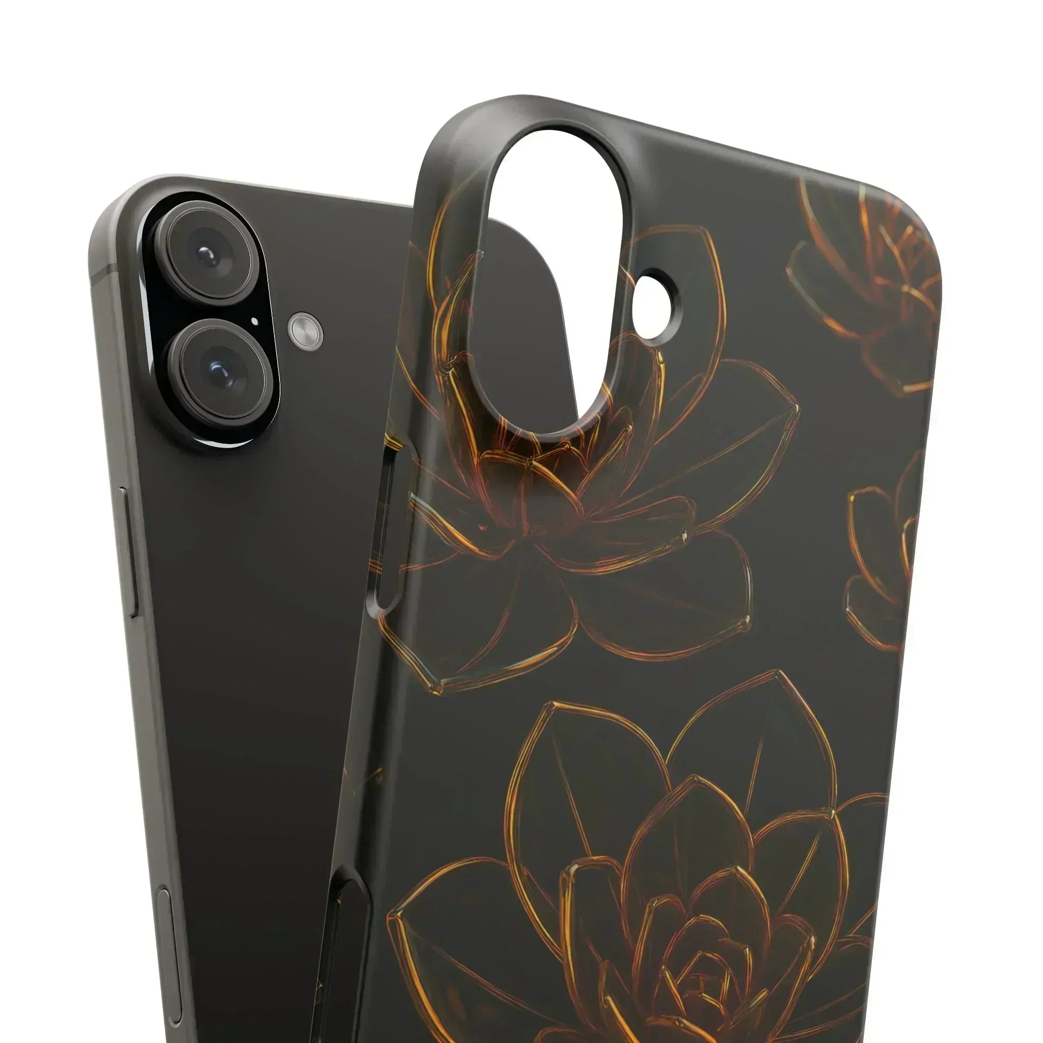 Glass Flower Phone Case for iPhone 8-16 and Galaxy S20-S24 - KARARMDESIGN
