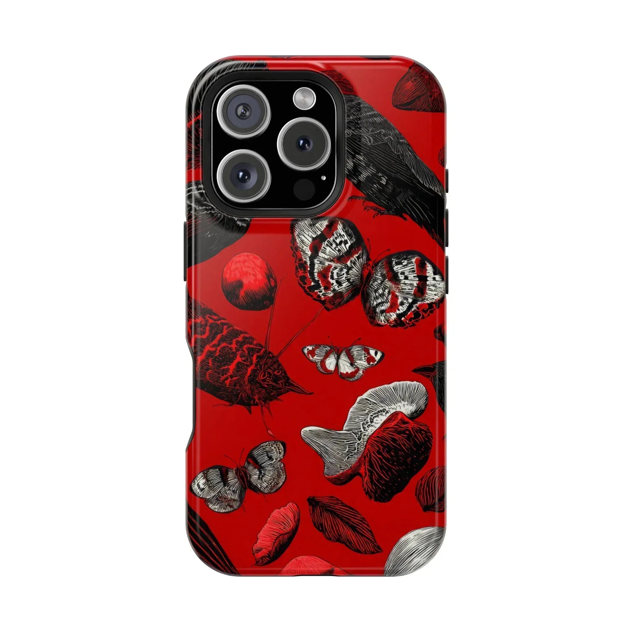 Crimson Wilderness Phone Case for iPhone 11-17 - KARARMDESIGN