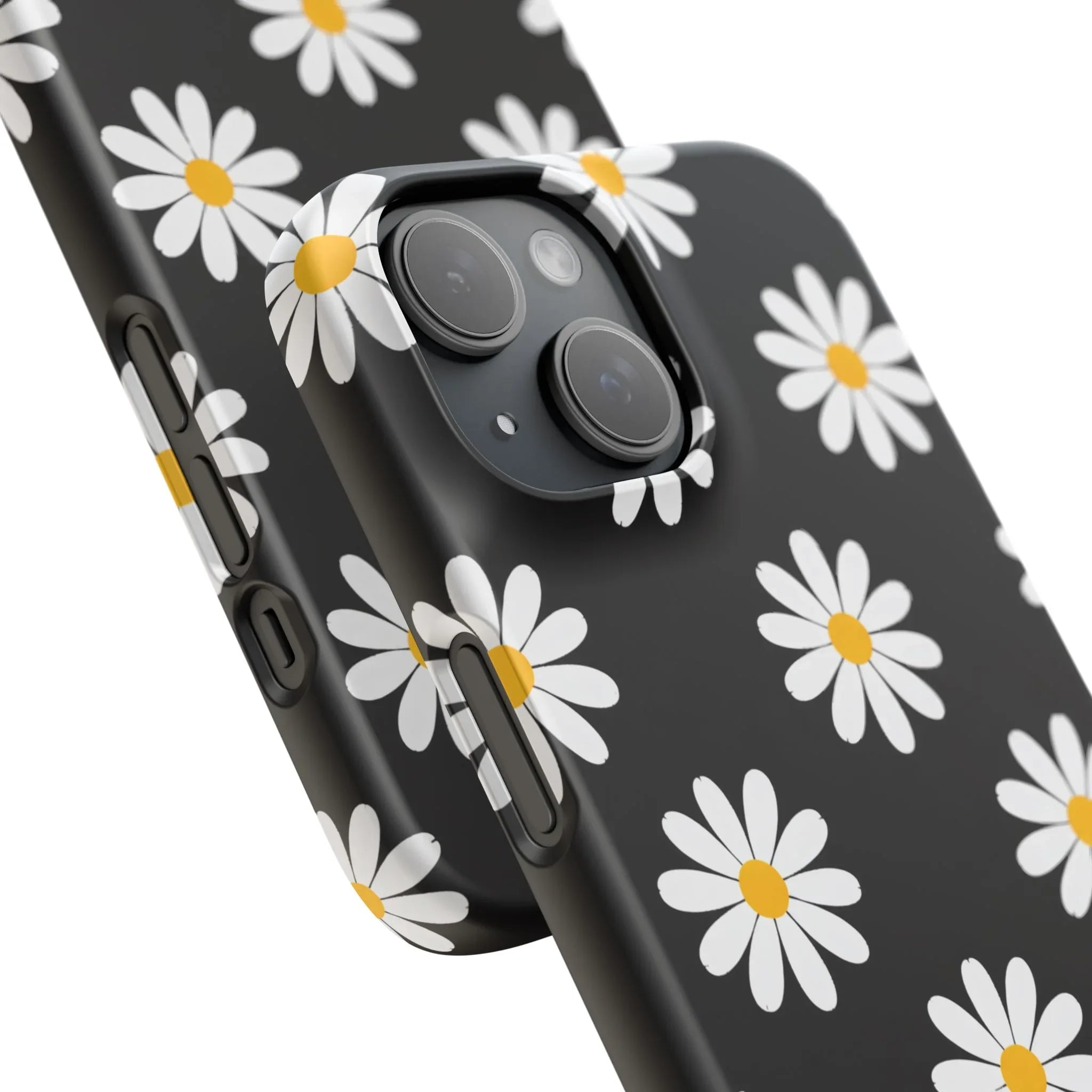 Daisy Charm Phone Case for iPhone 11-17 and Galaxy S20-S25 - KARARMDESIGN
