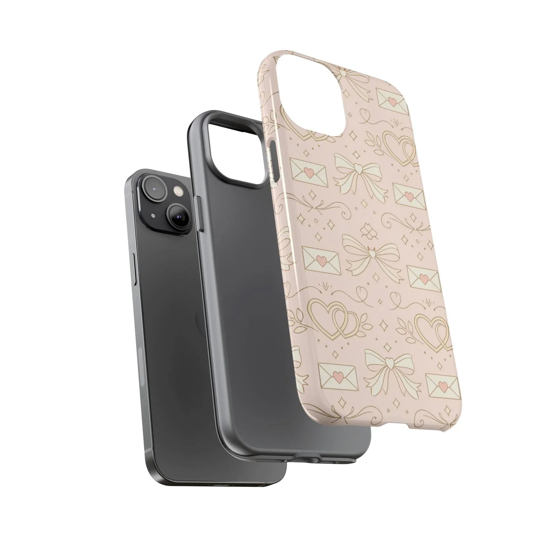 Sweet Romance Tough Phone Case for iPhone 11–17 & Galaxy S10–S25 - KARARMDESIGN
