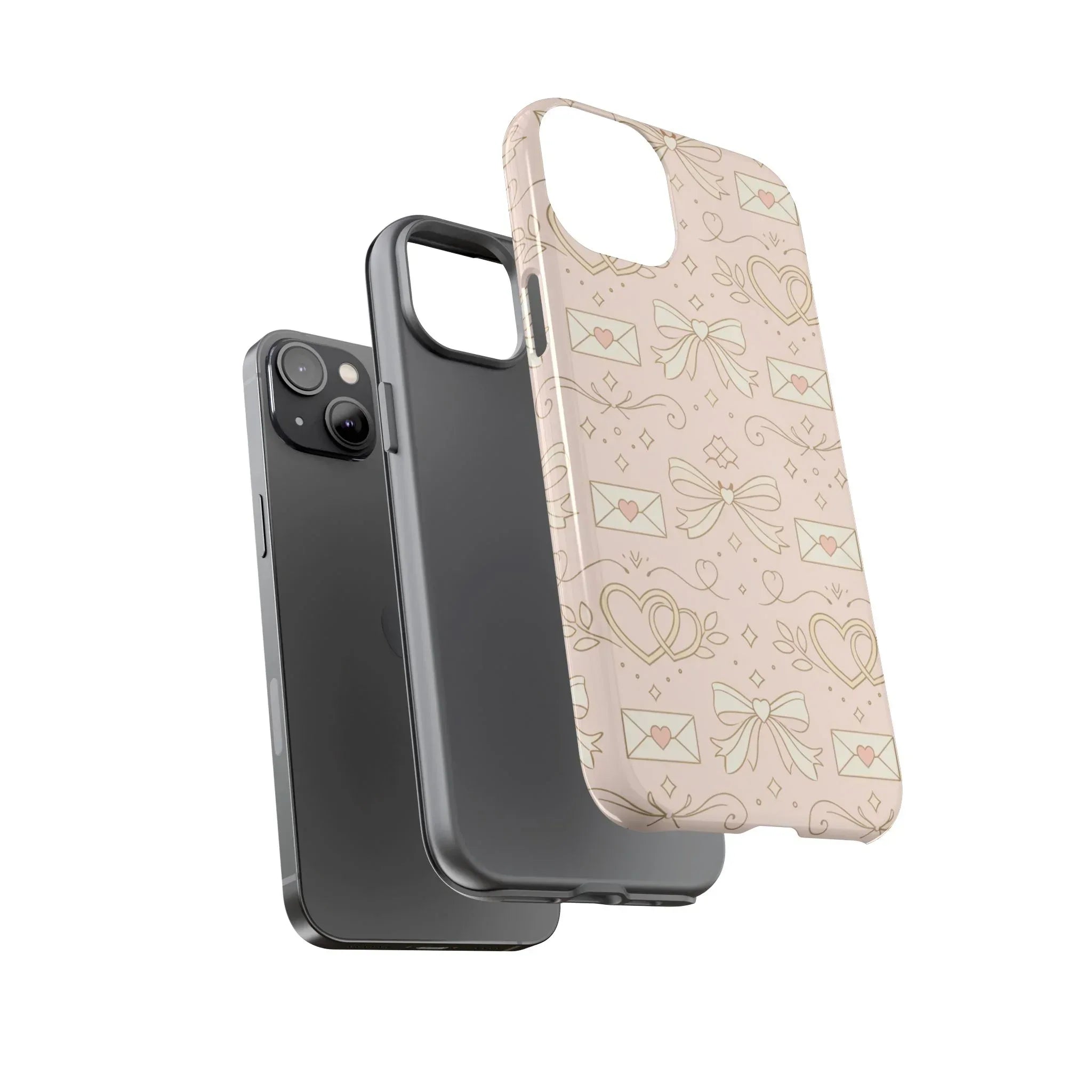 Sweet Romance Tough Phone Case for iPhone 11–17 & Galaxy S10–S25 - KARARMDESIGN