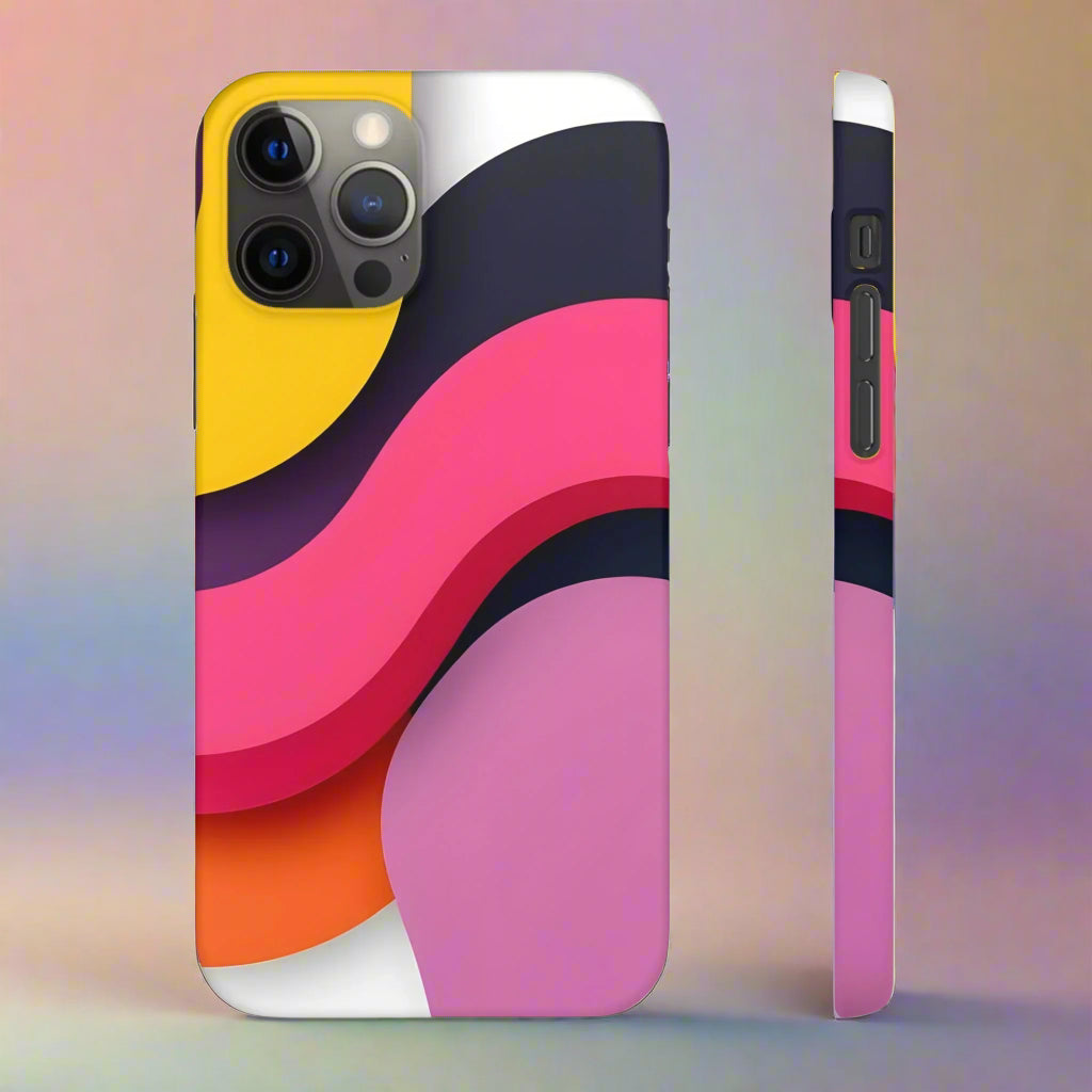 Abstract Phone Case for iPhone 7-16 and Samsung Galaxy S10-S25 Models - KarArmDesign