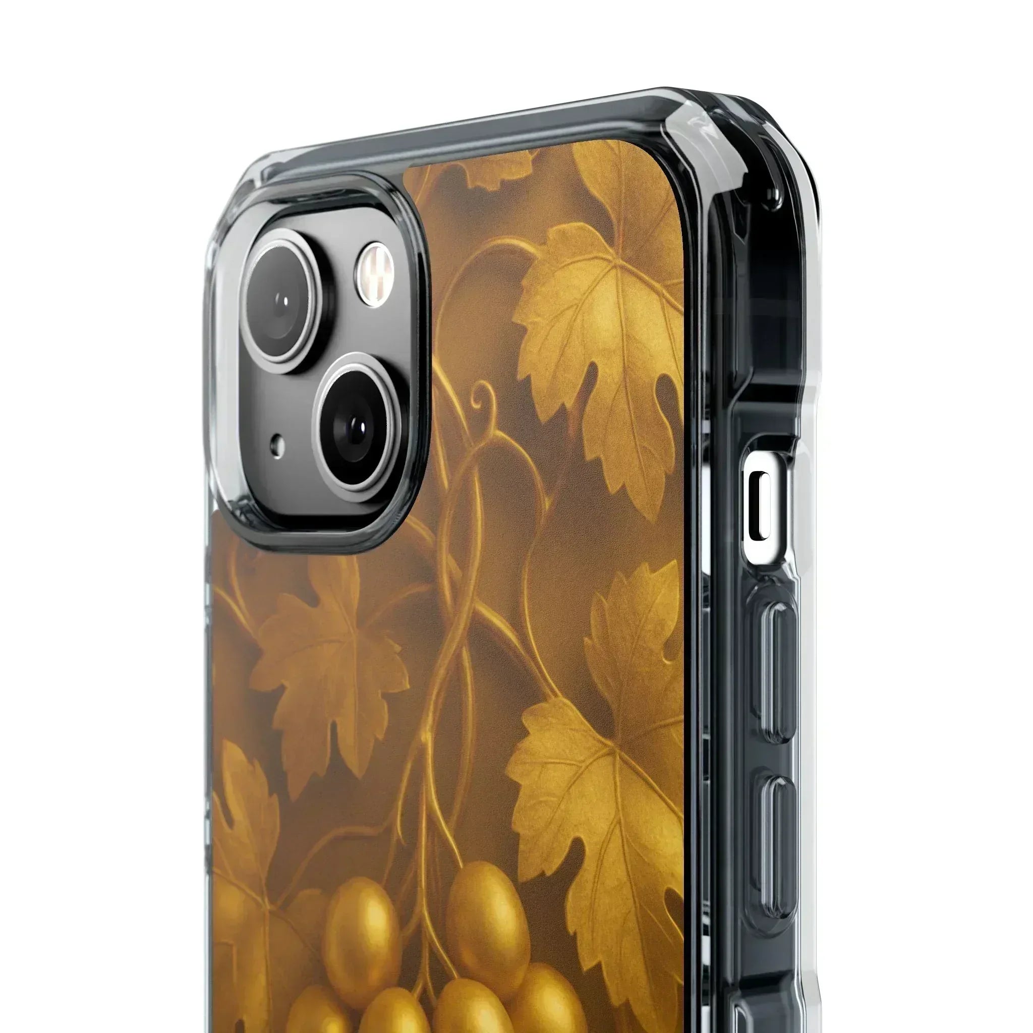 Golden Grapes Phone Case for iPhone 14–16 - KARARMDESIGN