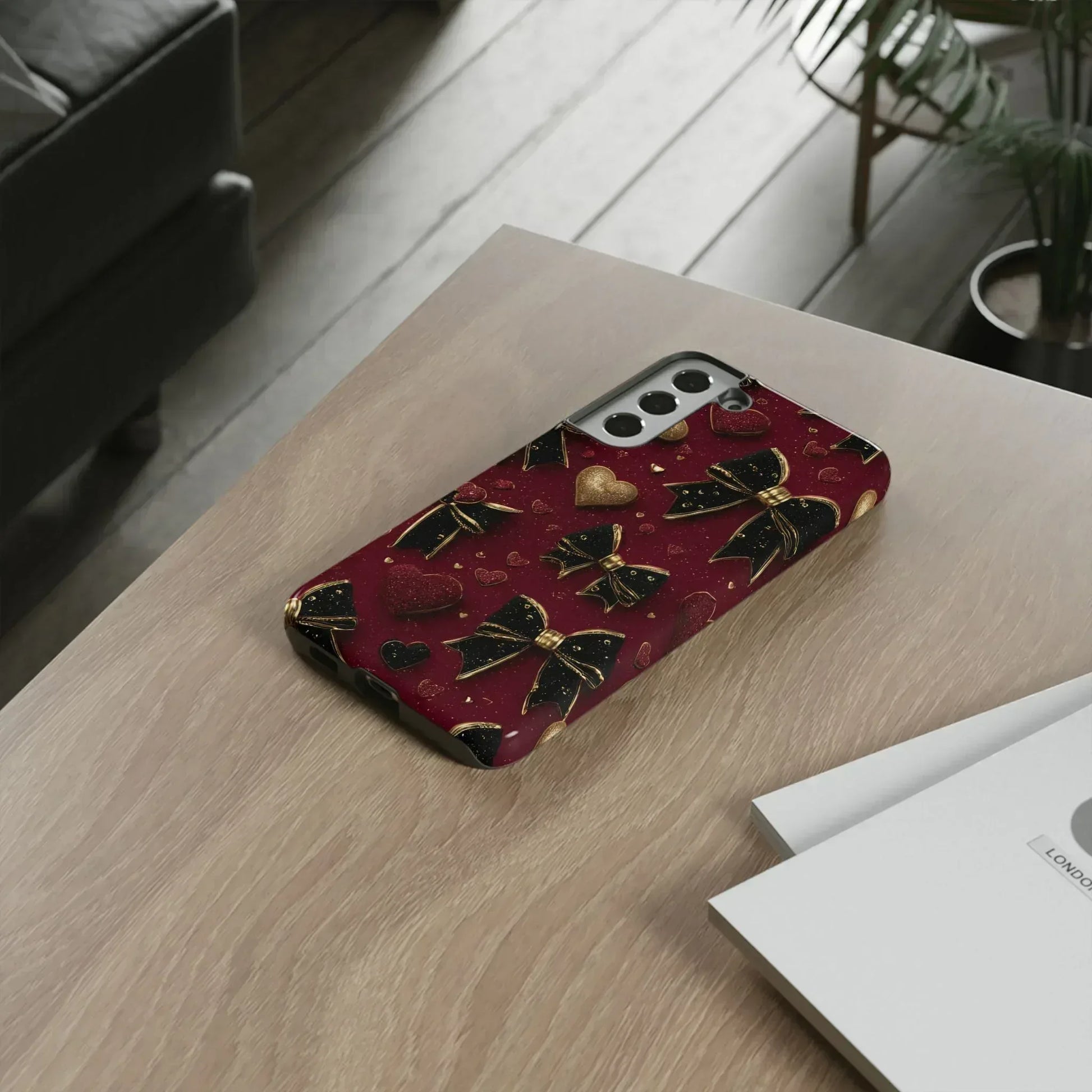 Velvet Valentine Charm Phone Case for iPhone 11-17 and Galaxy S10-S25 - KARARMDESIGN