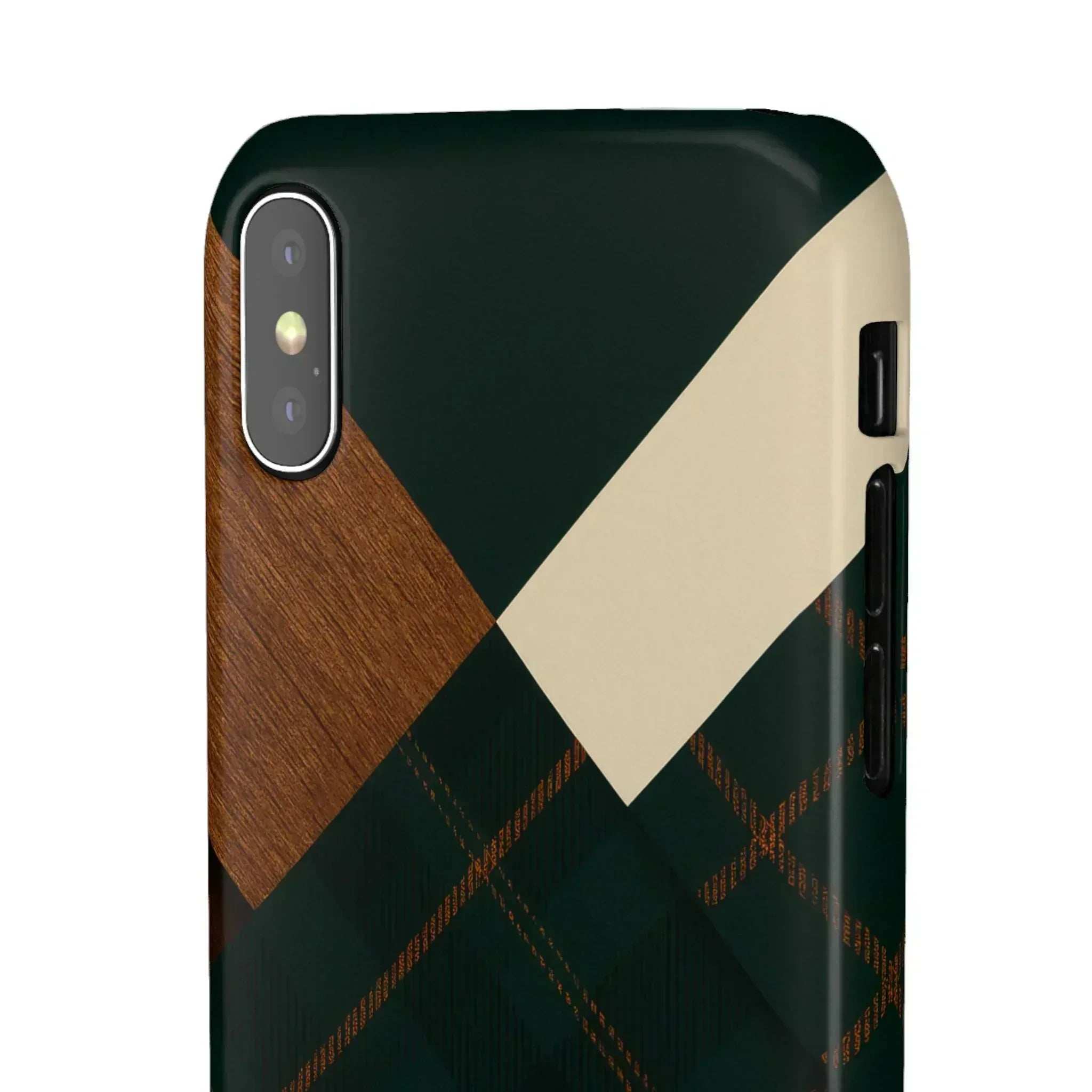 Rustic Green Phone Case for iPhone 8-16 and Galaxy S20-S24 - KARARMDESIGN