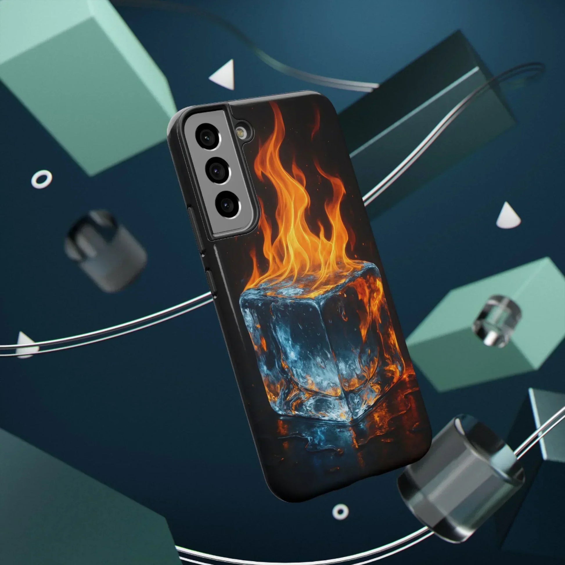 Flame Ice Phone Case for iPhone 12-16 and Samsung Galaxy S21-S22 - KarArmDesign