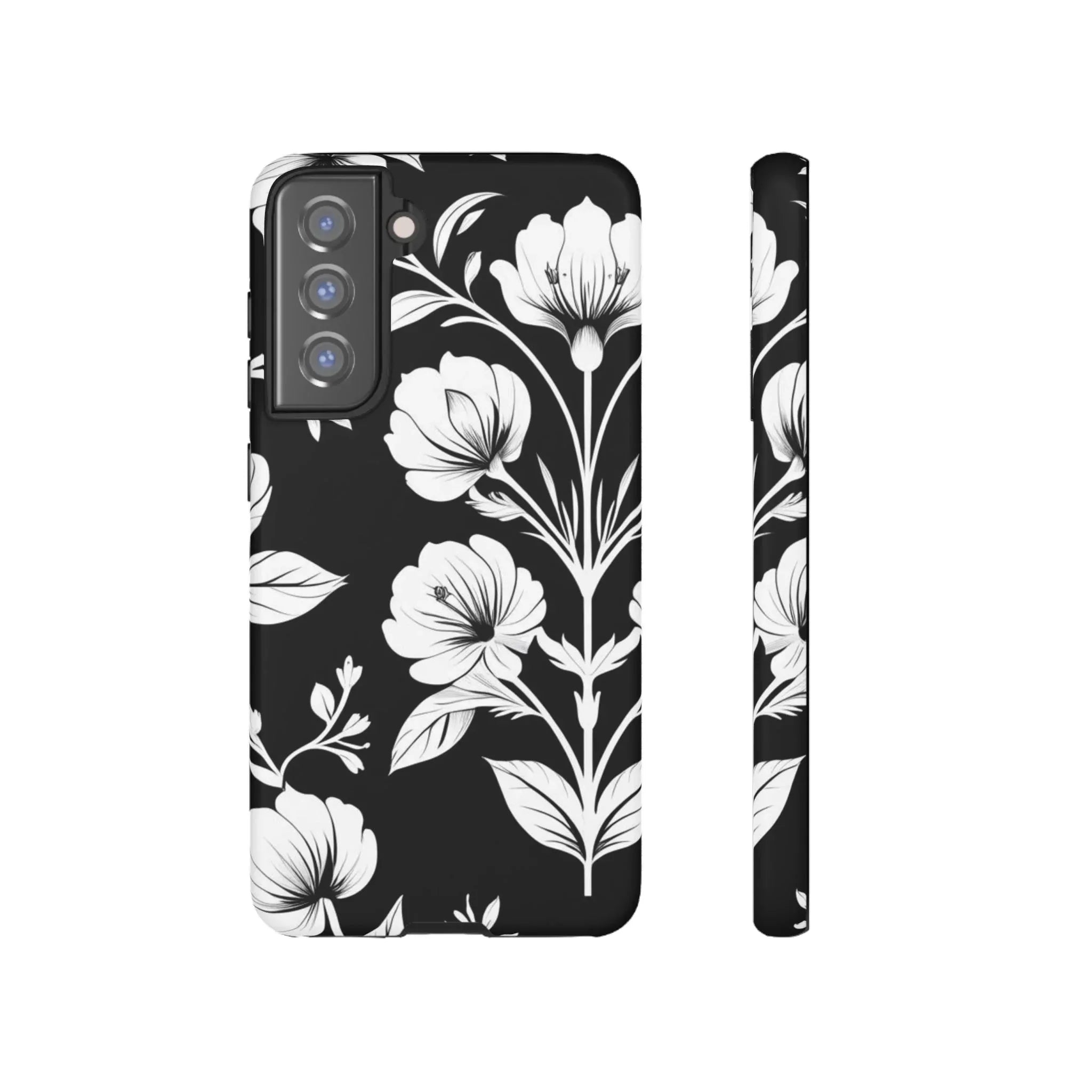 Elegant Floral Phone Case for Galaxy S20-S25 - KARARMDESIGN