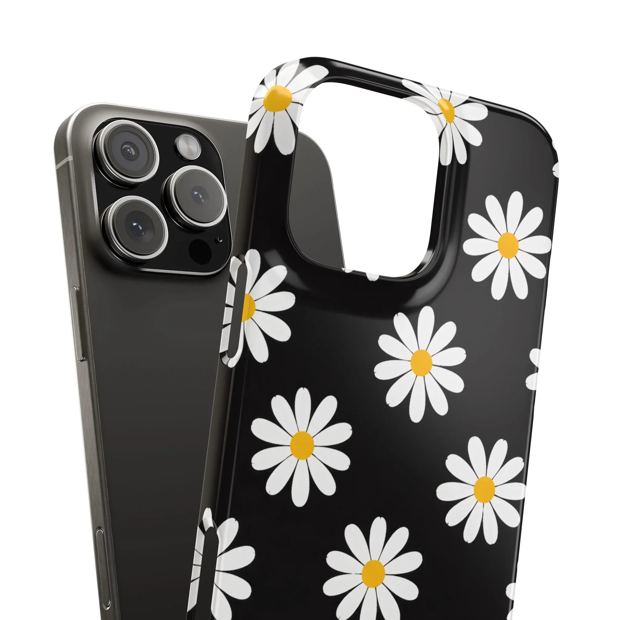 Daisy Charm Phone Case for iPhone 11-17 and Galaxy S20-S25 - KARARMDESIGN