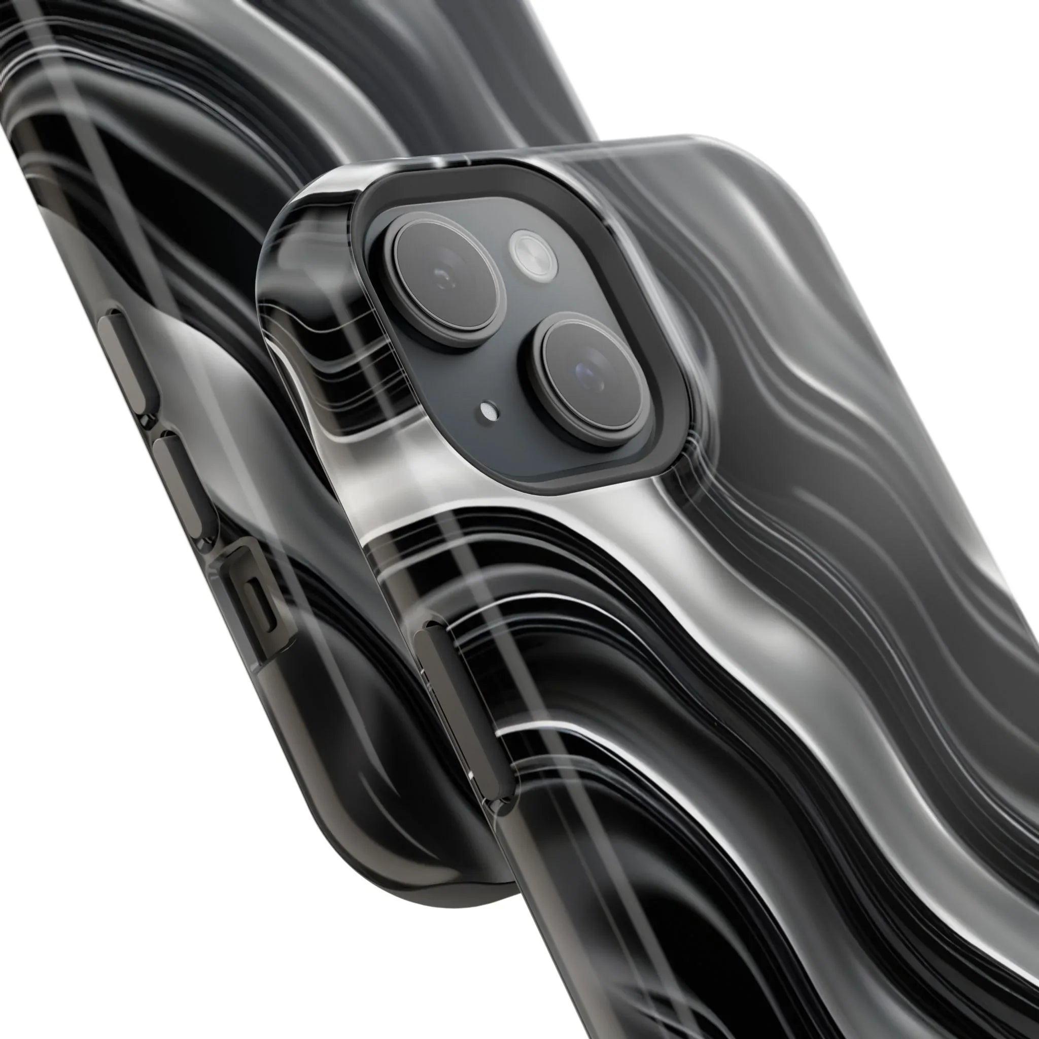 Wavy Illusion Marble Phone Case for iPhone 13-17 - KARARMDESIGN