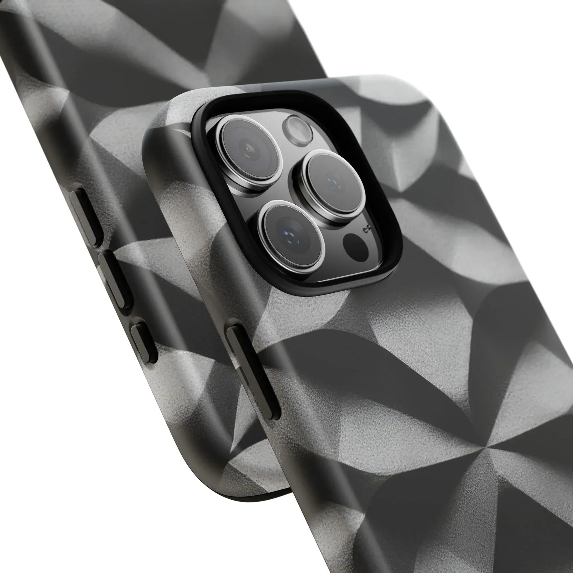 3D Geometric Phone Case for iPhone 8–17 - KARARMDESIGN