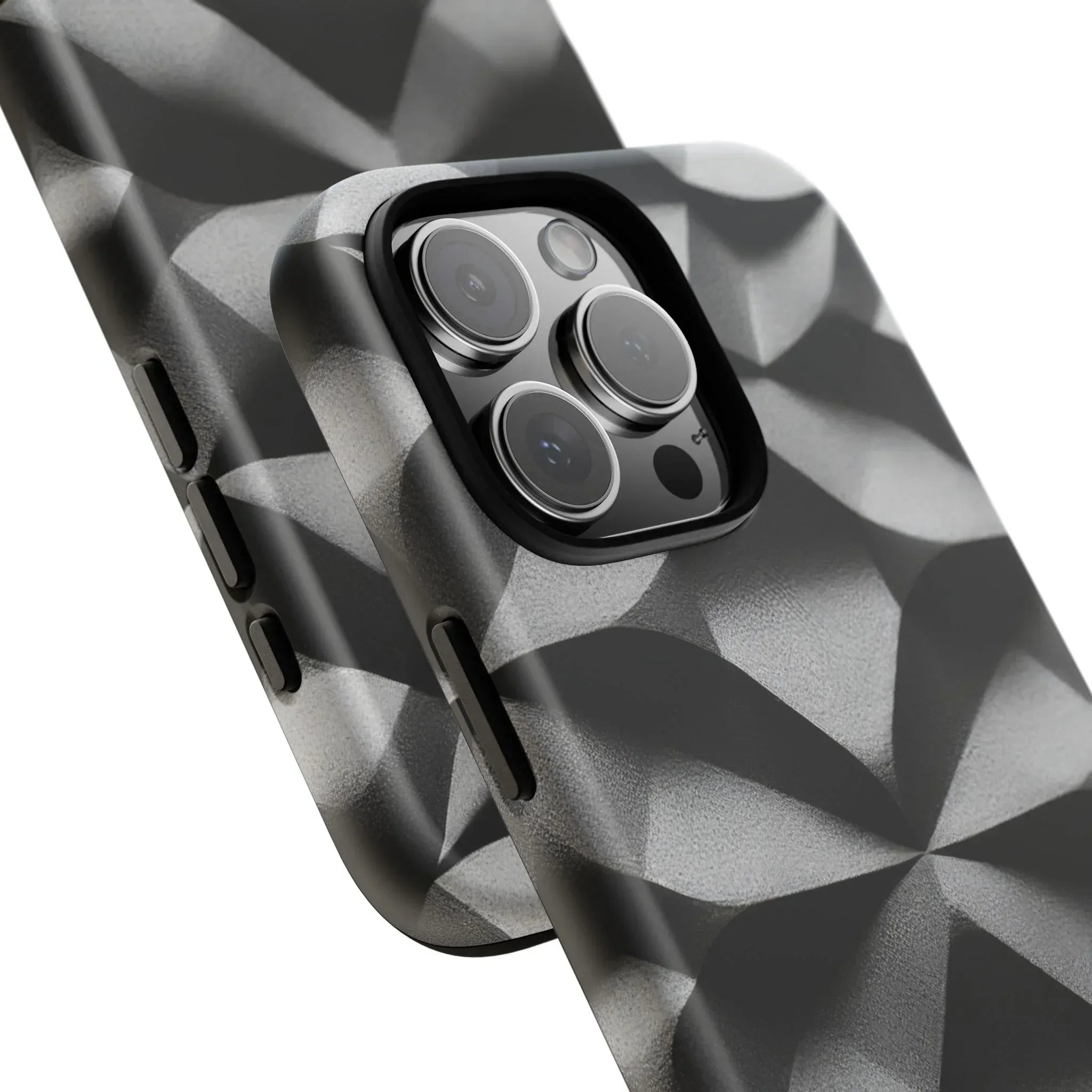 3D Geometric Phone Case for iPhone 8–17 - KARARMDESIGN
