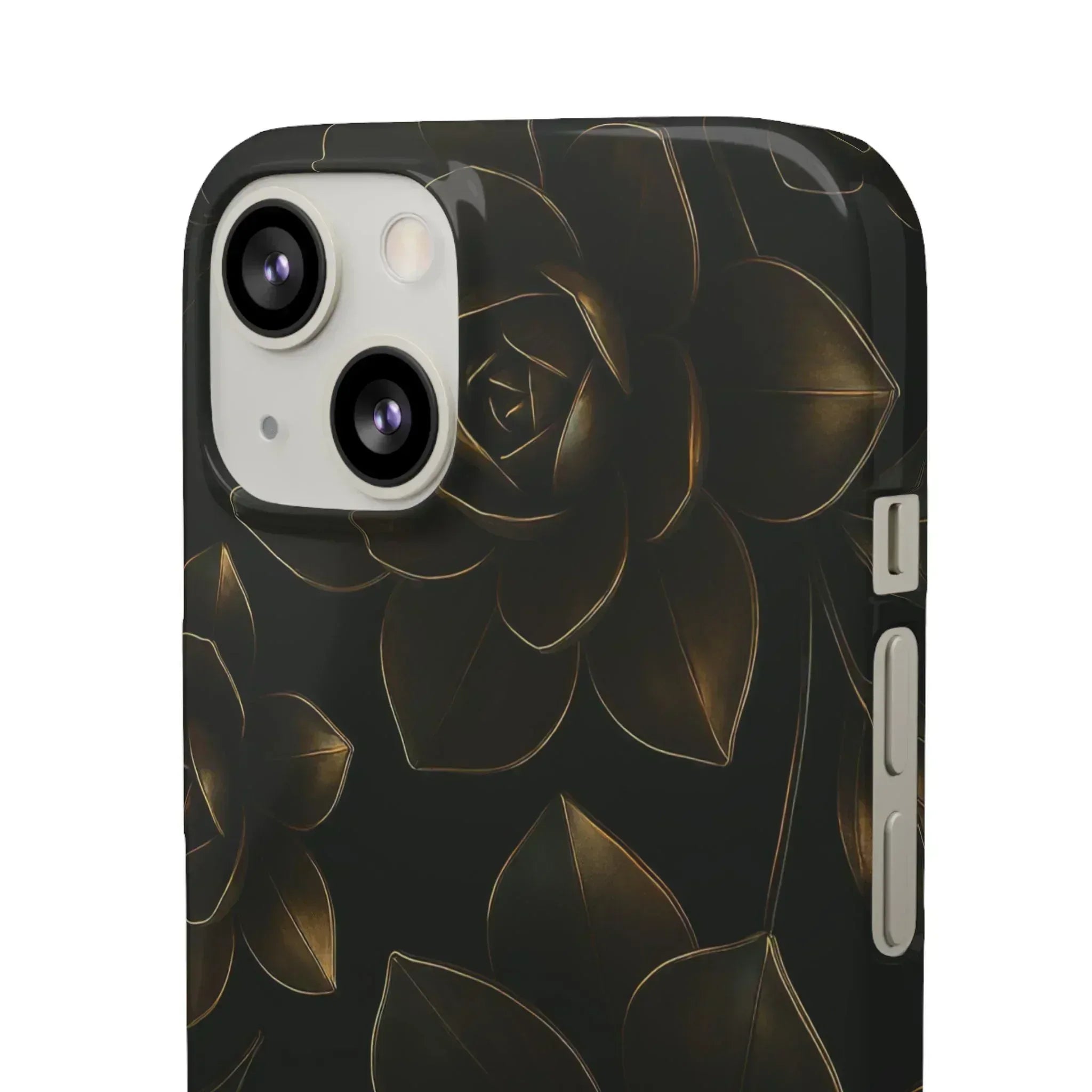 Metal Flower Phone Case for iPhone 8-16 and Galaxy S20-S24 - KARARMDESIGN