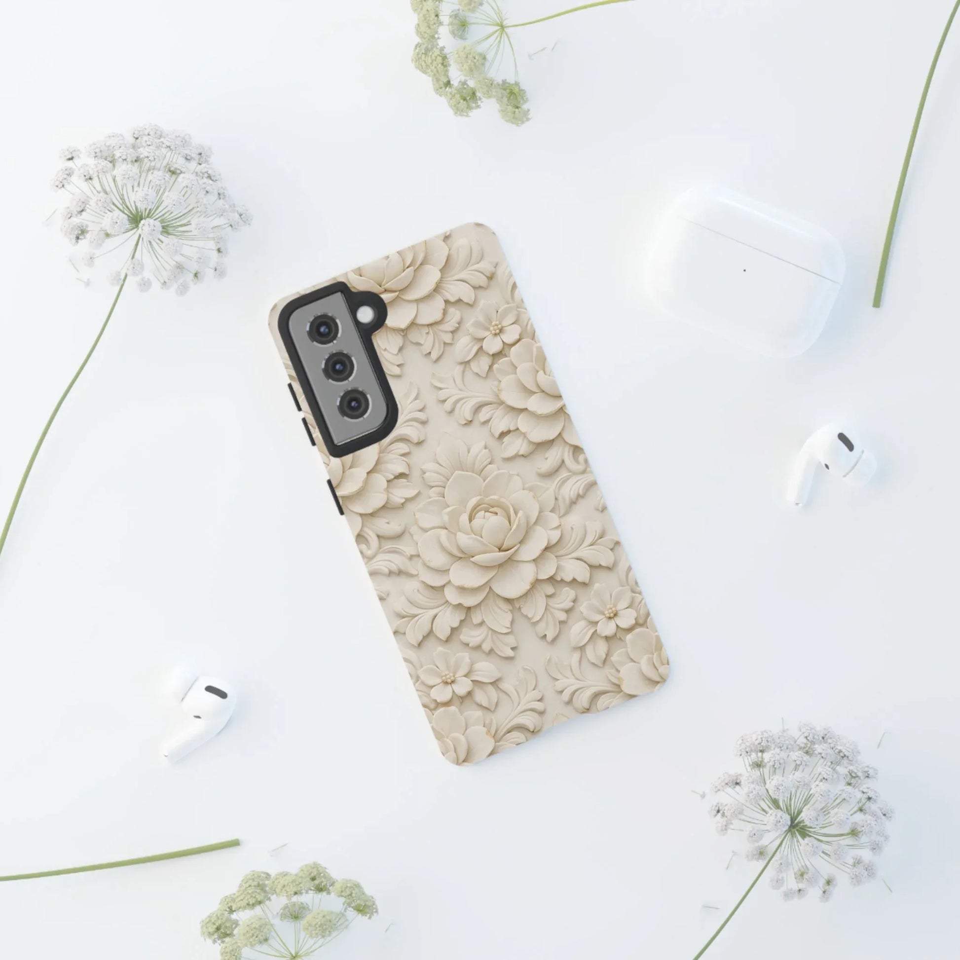 Soft Bloom Phone Case for iPhone 11-17 and Galaxy S10-S25 - KARARMDESIGN