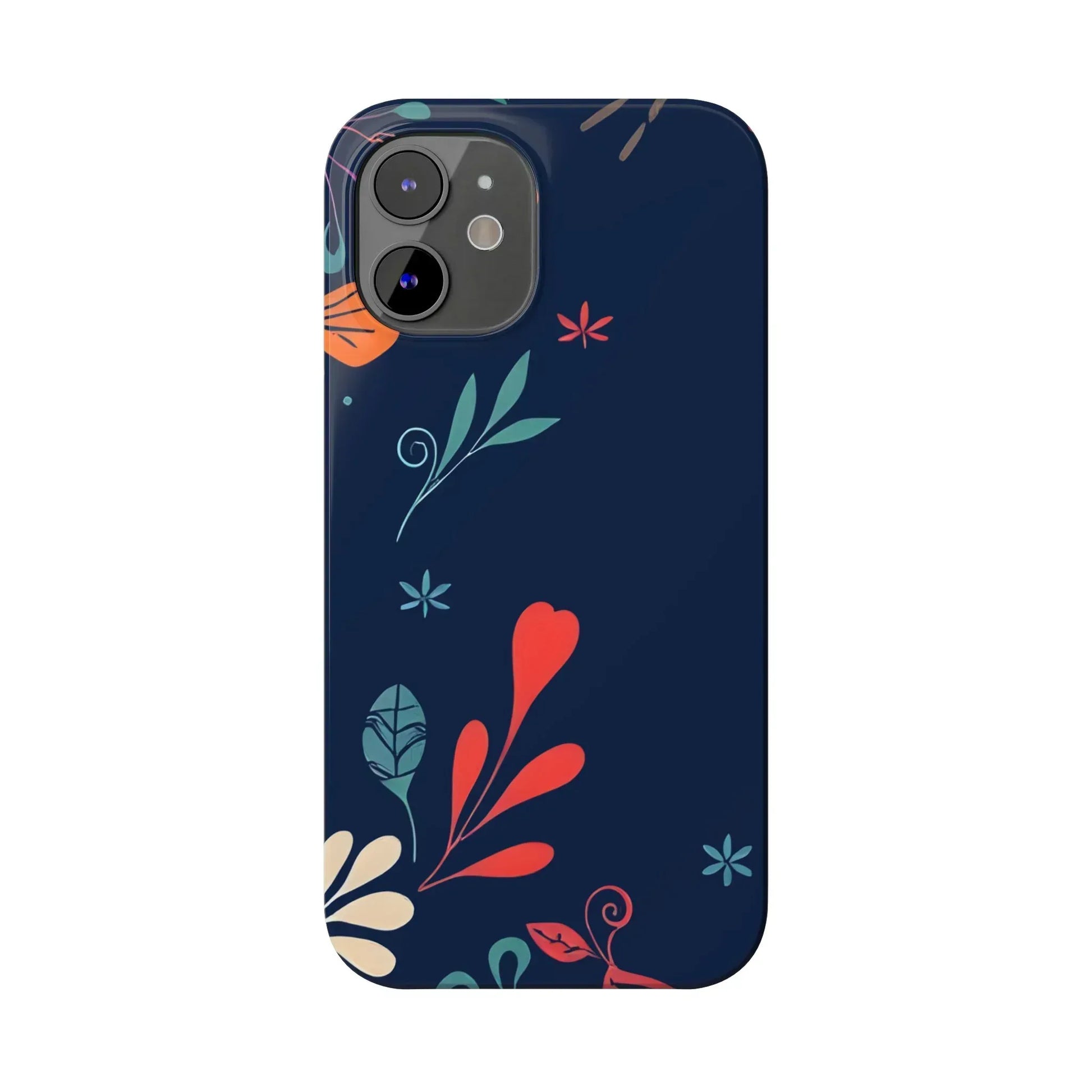 Nightshade Blossoms Phone Case for iPhone 11-17 - KARARMDESIGN