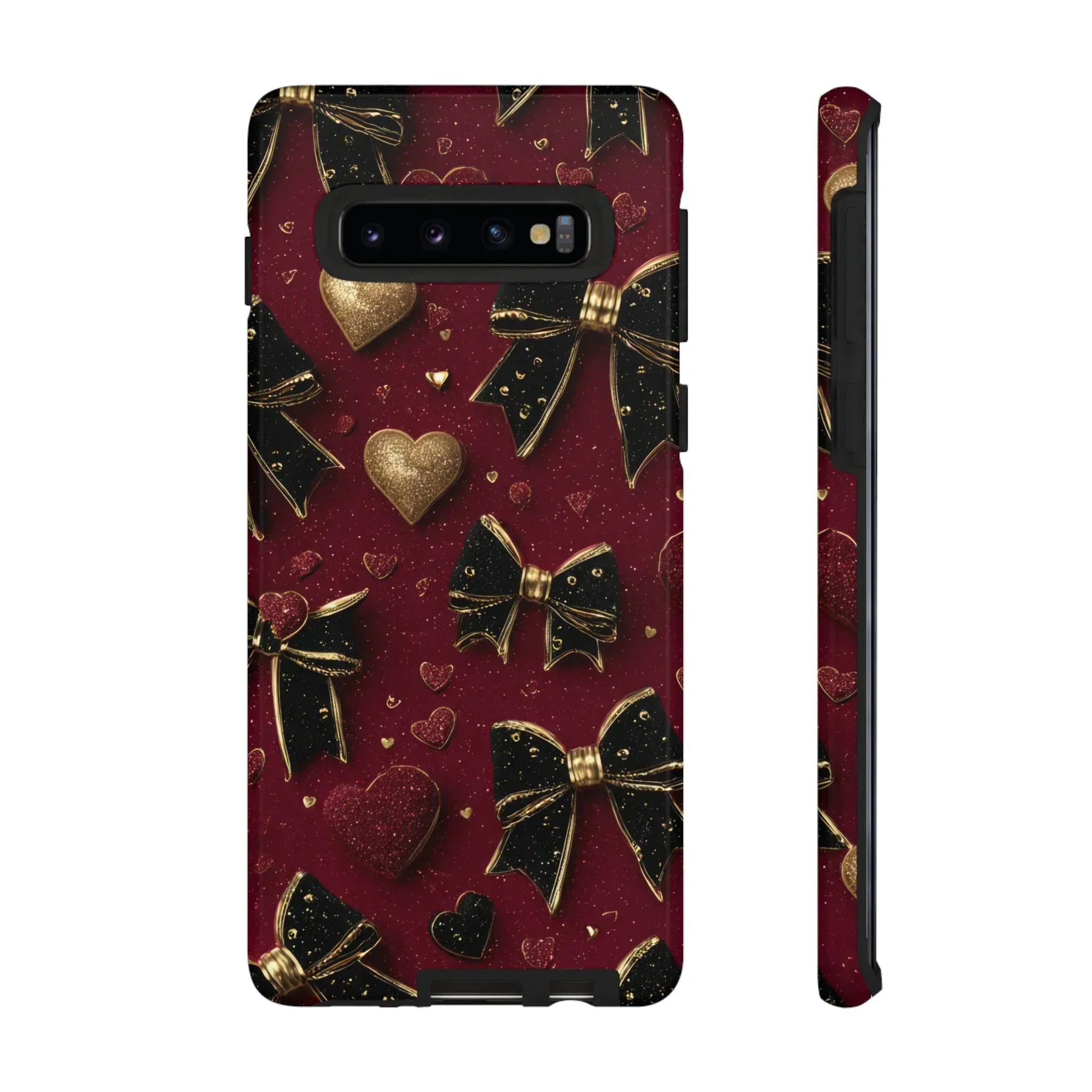 Velvet Valentine Charm Phone Case for iPhone 11-17 and Galaxy S10-S25 - KARARMDESIGN