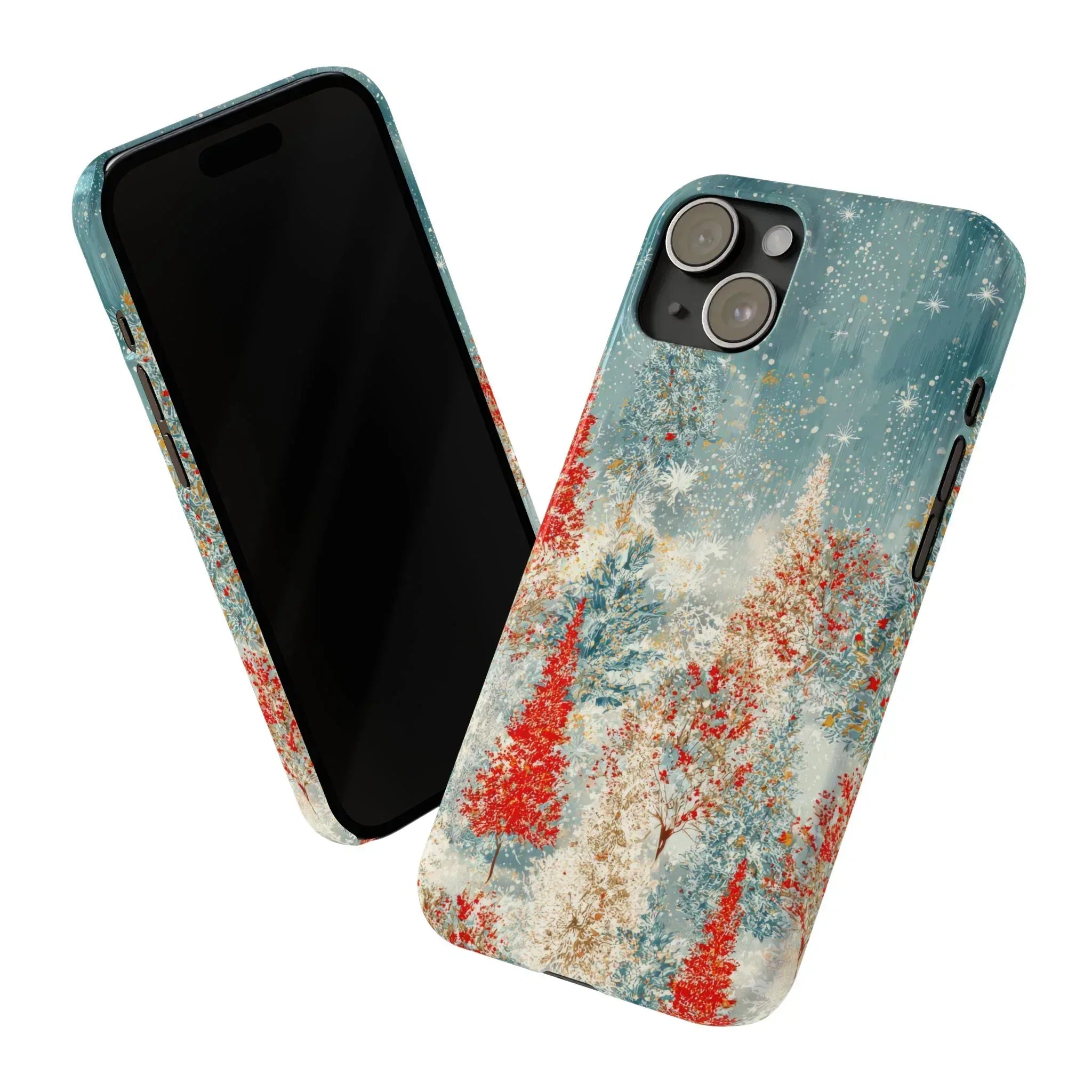 Snowy Forest Phone Case for iPhone 11-17 - KARARMDESIGN