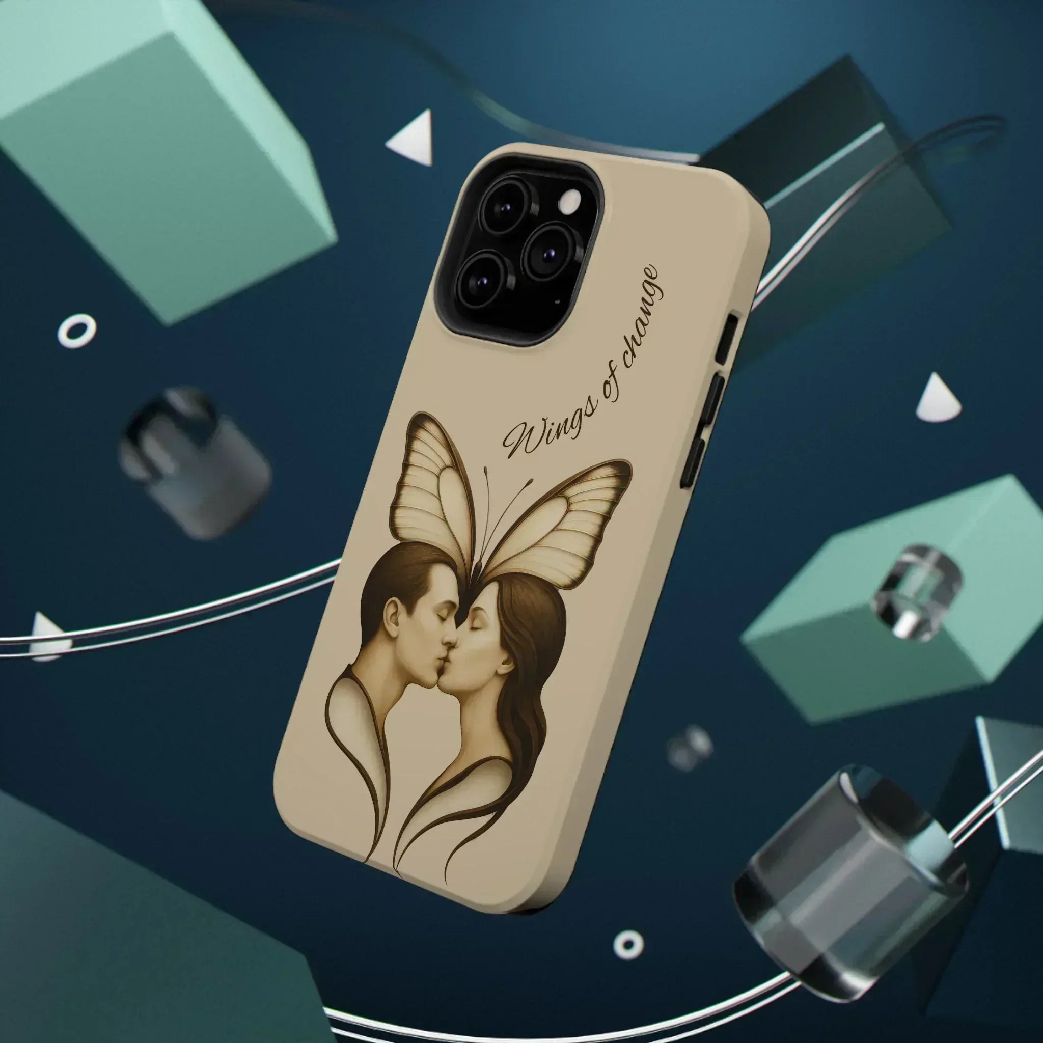 Romantic Butterfly Couple Phone Case for iPhone 12-16 and Galaxy S21-S22 - KARARMDESIGN