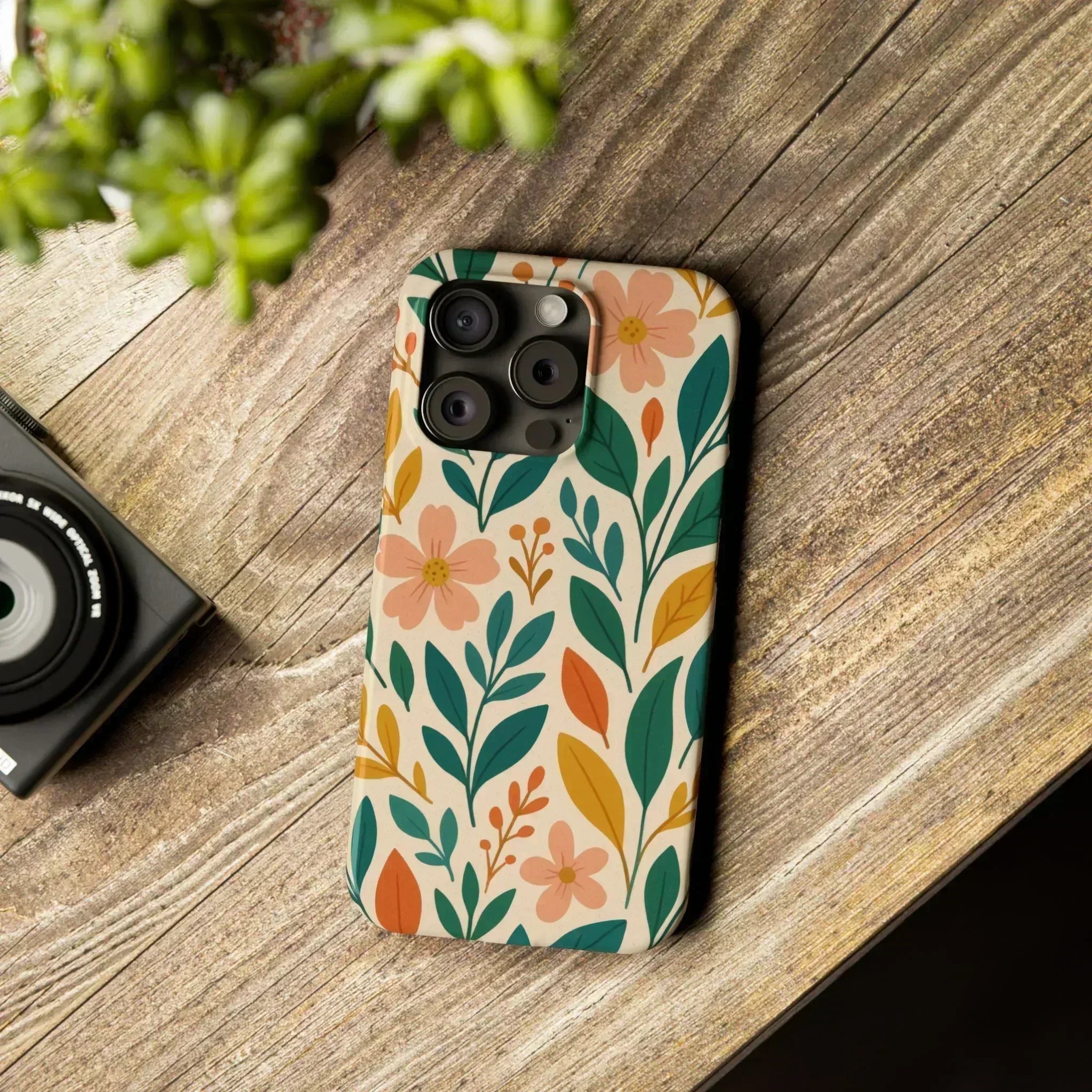 Floral Harmony Phone Case for iPhone 11-16 - KARARMDESIGN
