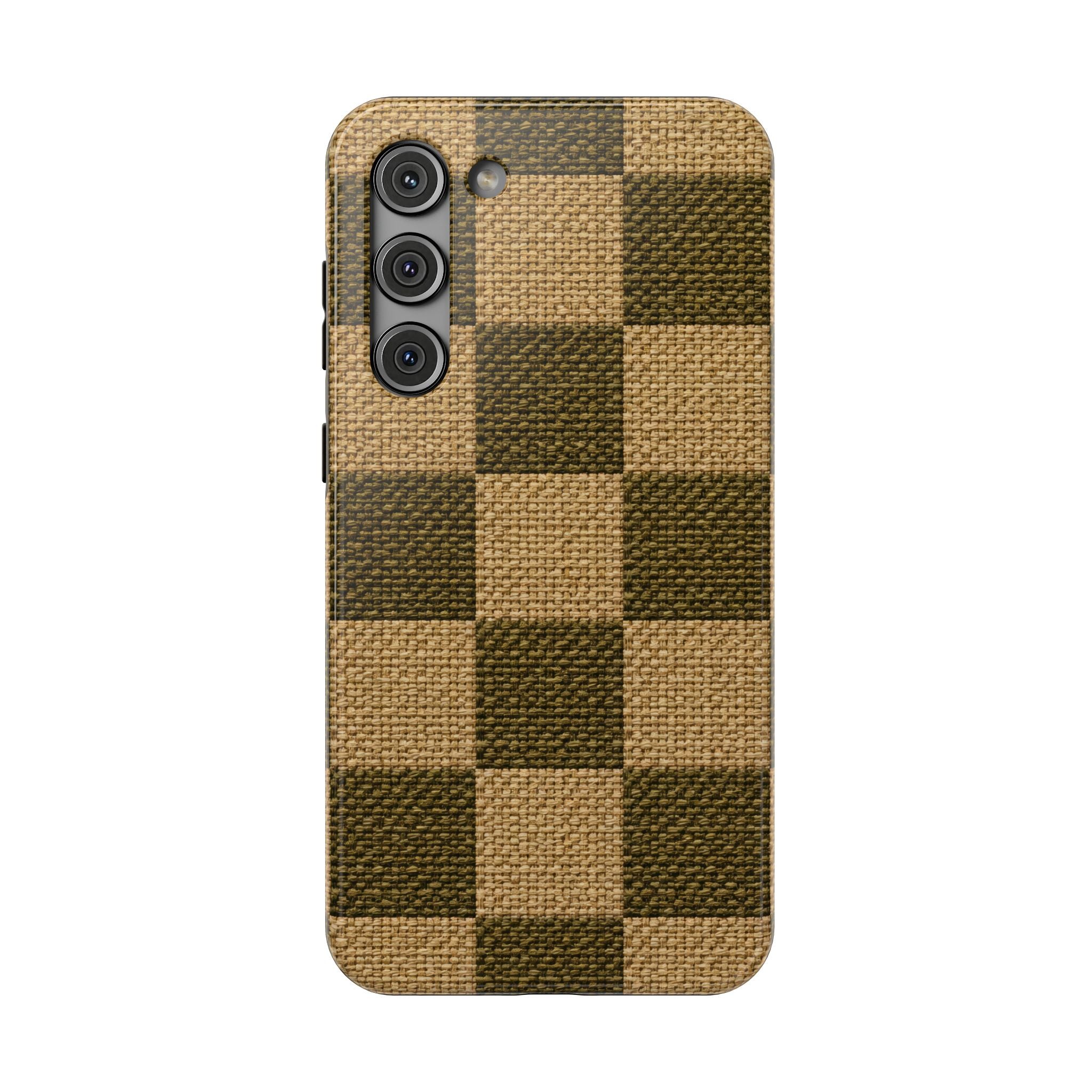 Rustic Woven Phone Case for iPhone 11-17 and Galaxy S22-S26