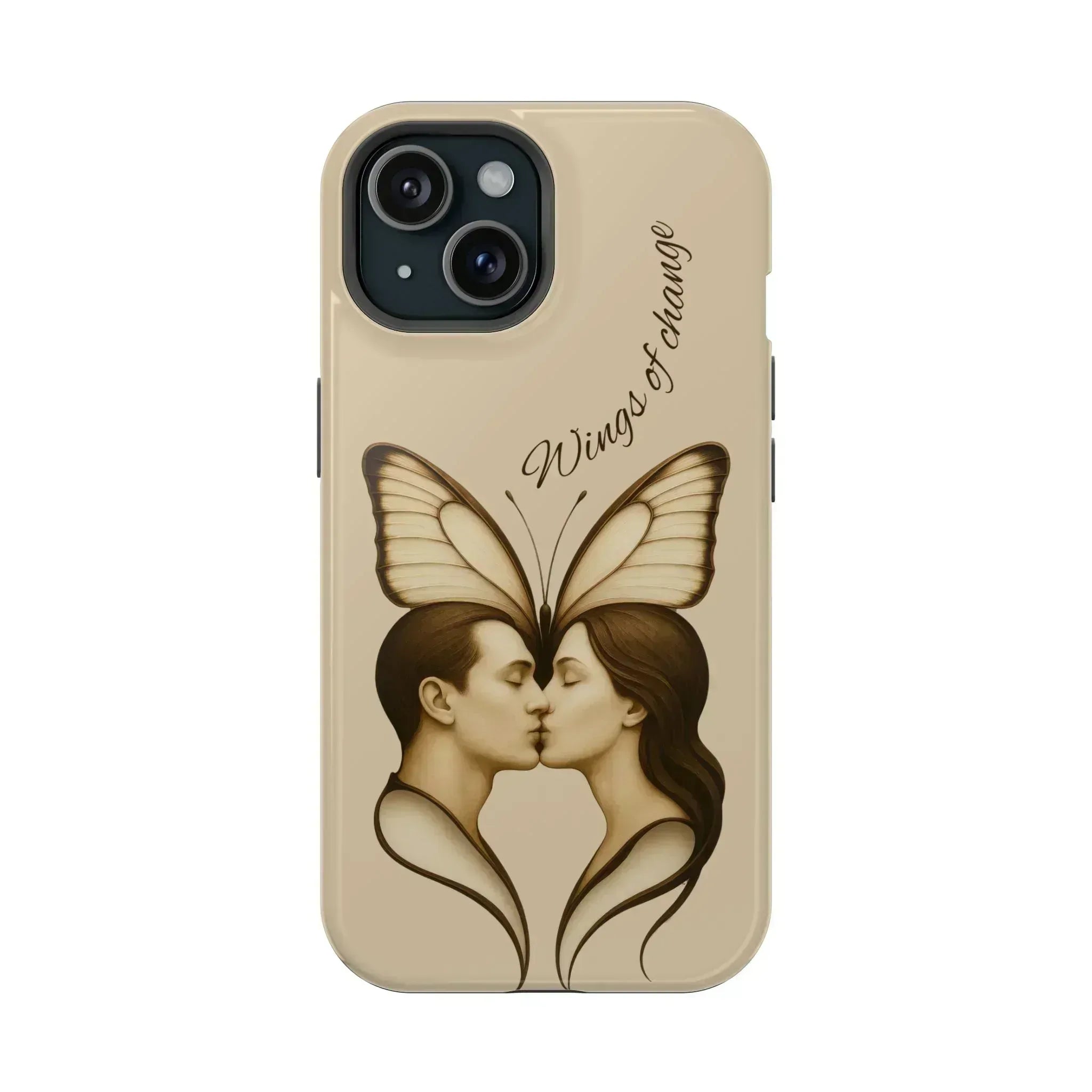 Romantic Butterfly Couple Phone Case for iPhone 12-16 and Galaxy S21-S22 - KARARMDESIGN