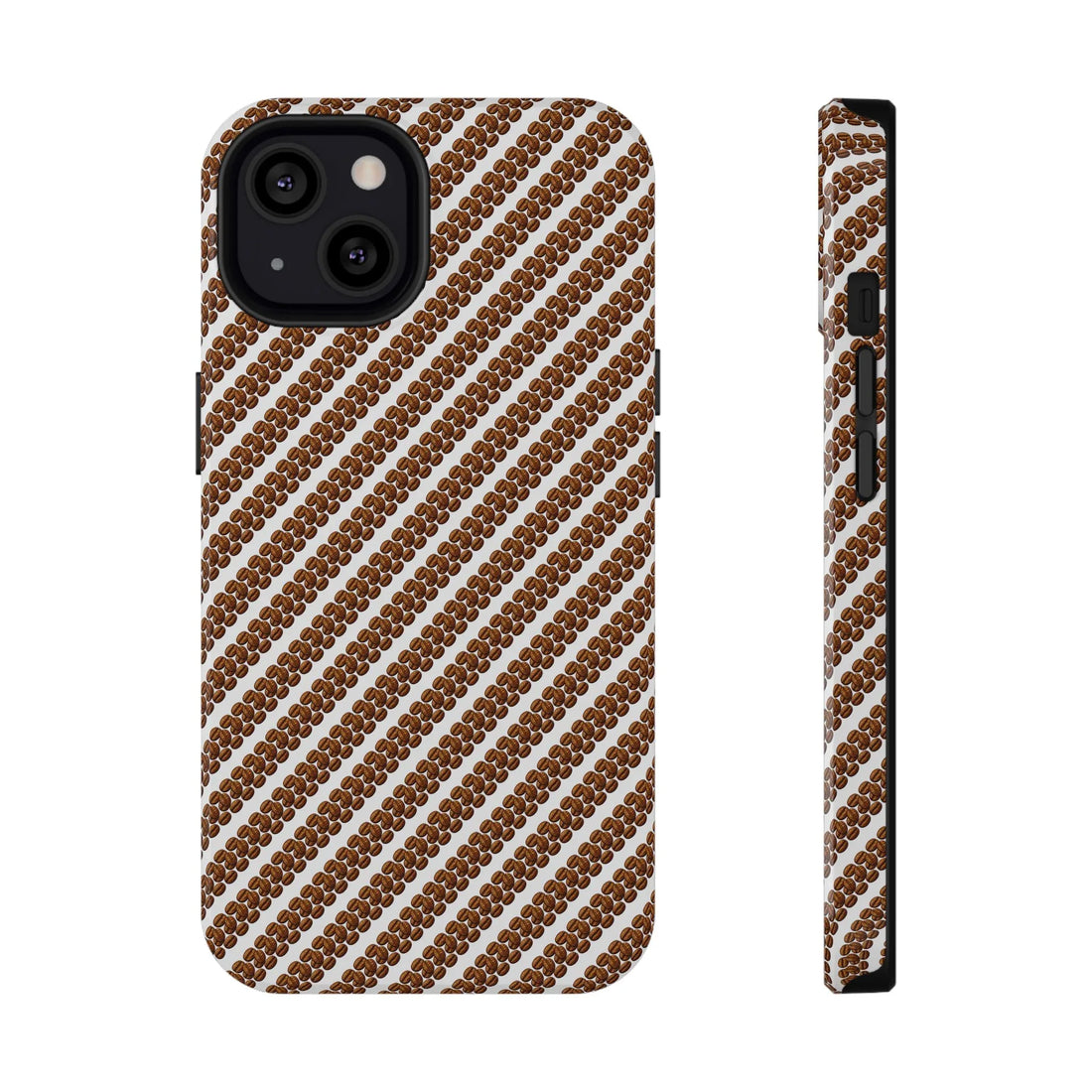 Stylish Coffee Pattern Phone Case for iPhone 11–17 and Galaxy S21–S22 - KARARMDESIGN