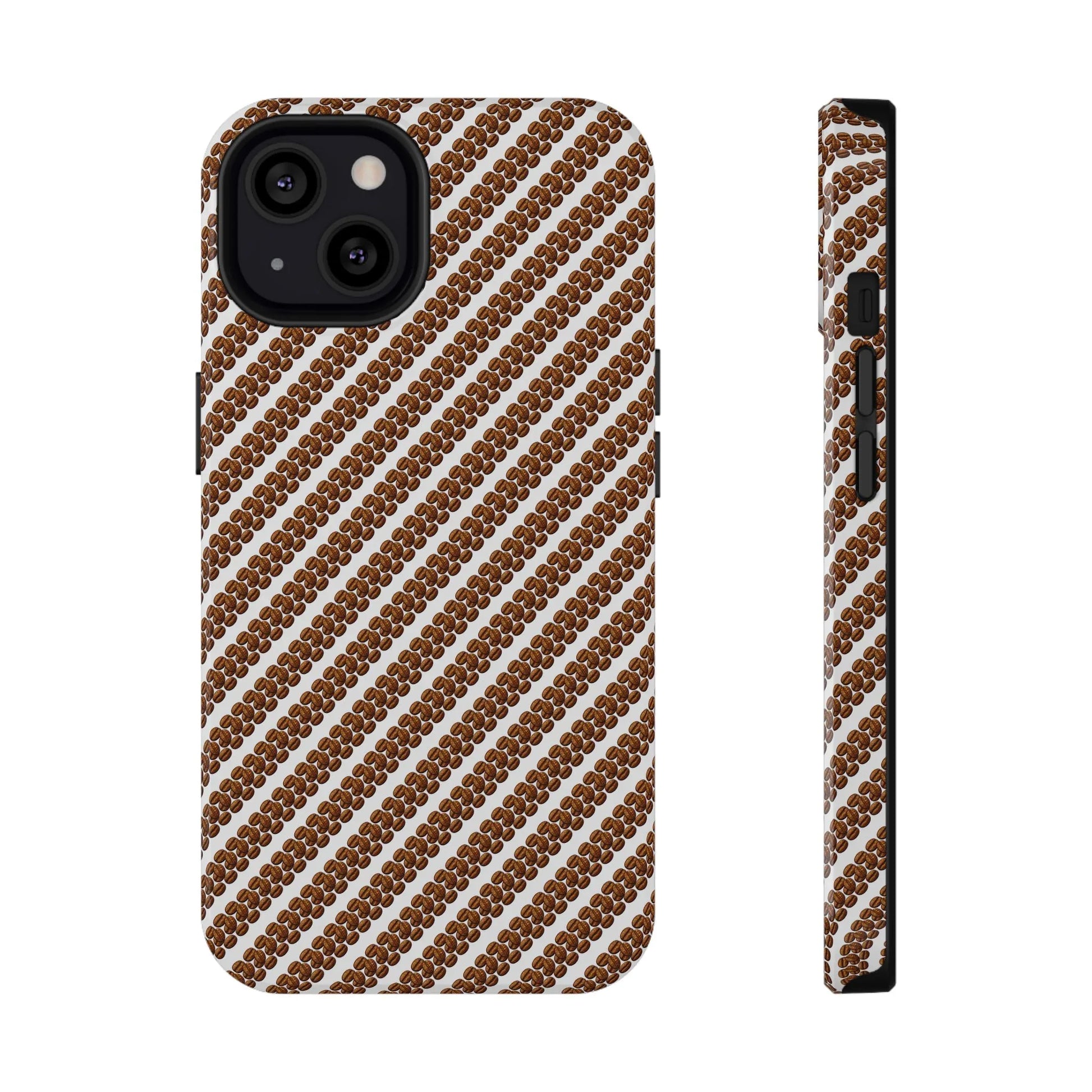 Stylish Coffee Pattern Phone Case for iPhone 11–17 and Galaxy S21–S22 - KARARMDESIGN