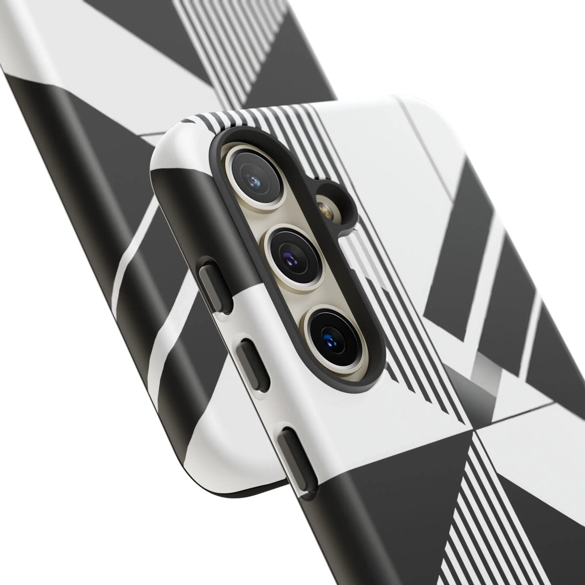 Monochrome Tough Phone Case for iPhone 11-16 and Galaxy S20–S25 - KARARMDESIGN