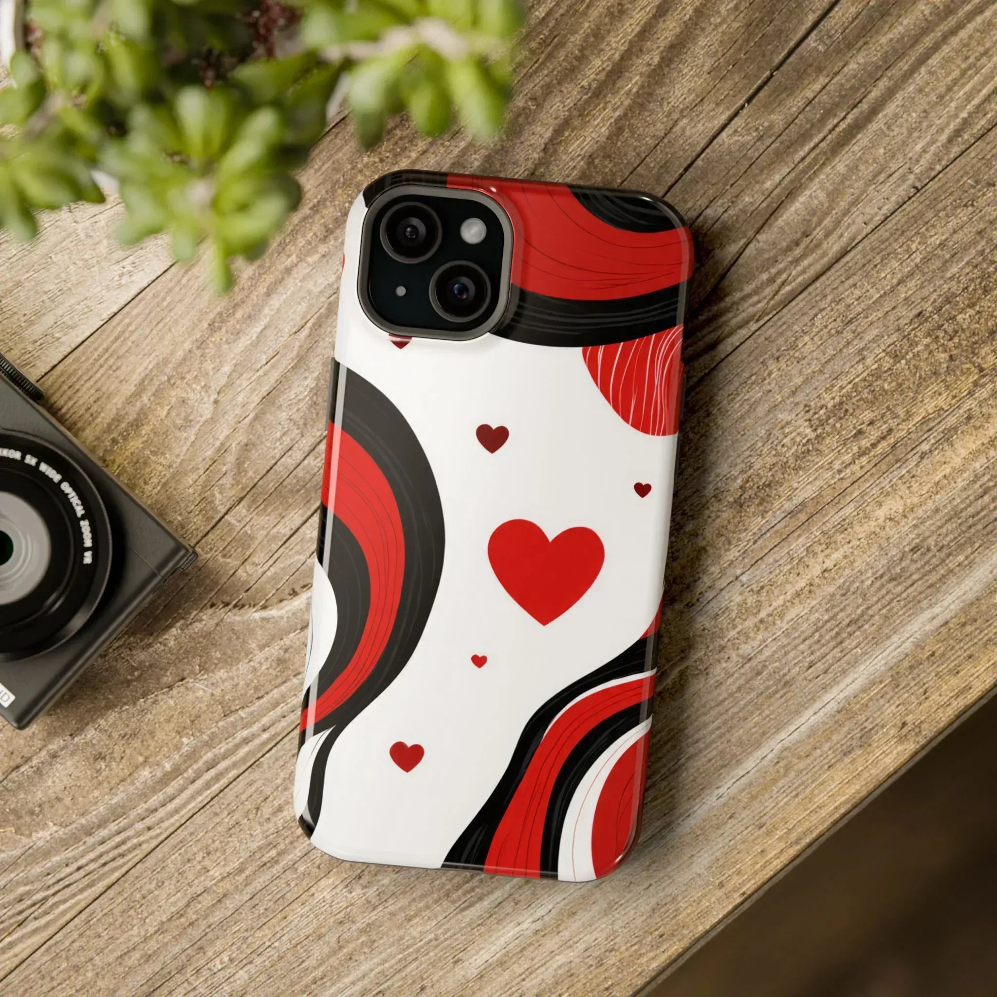 Red Romance Phone Case for iPhone 11-17 and Galaxy S21-S22 - KARARMDESIGN