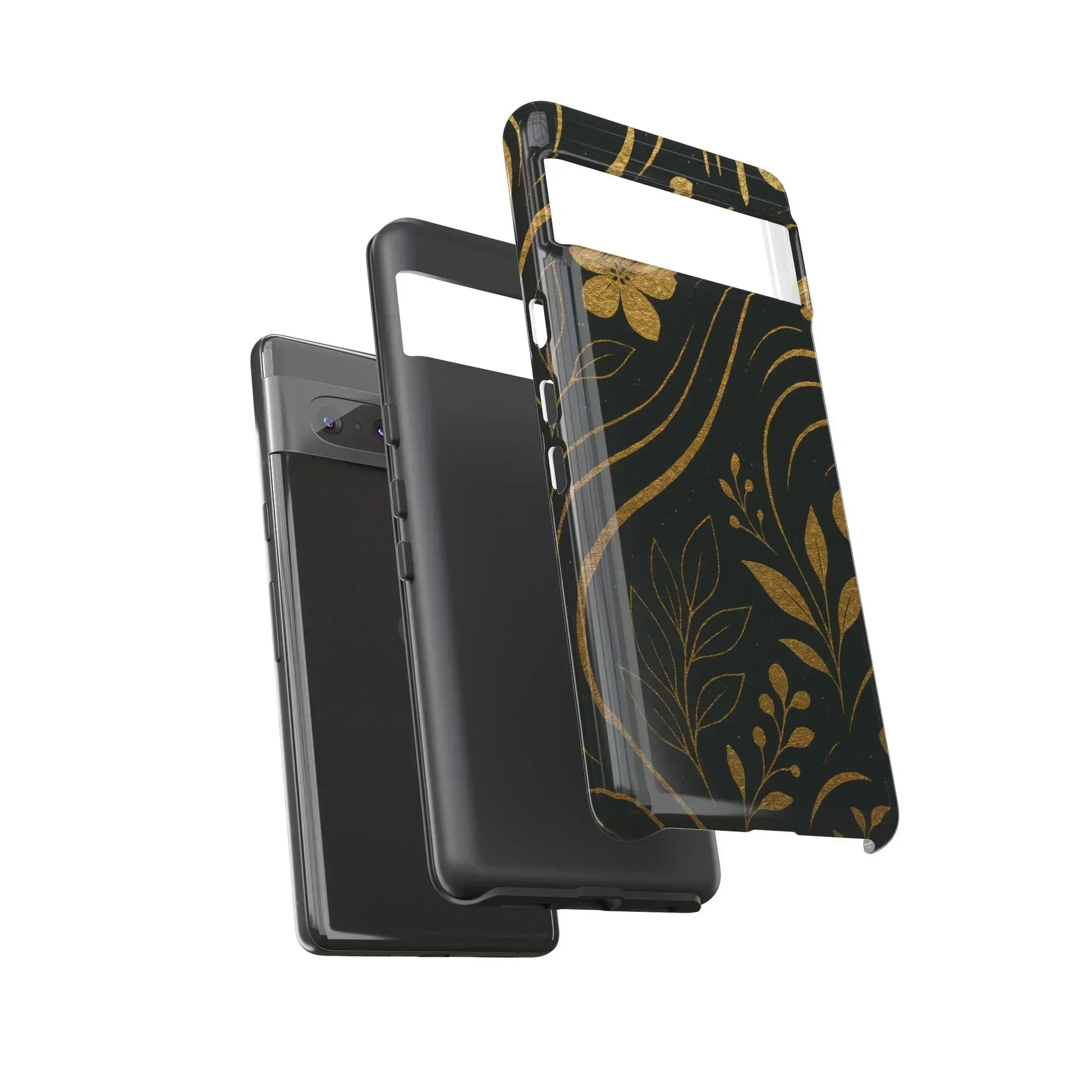 Foil Frenzy Abstract Gold Pattern Phone Case for Samsung Galaxy and Google Pixel - KarArmDesign