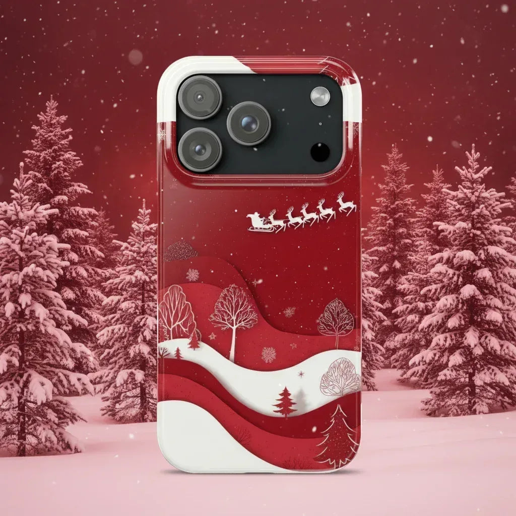 Winter Story Festive Phone Case for iPhone 11–17 - KARARMDESIGN