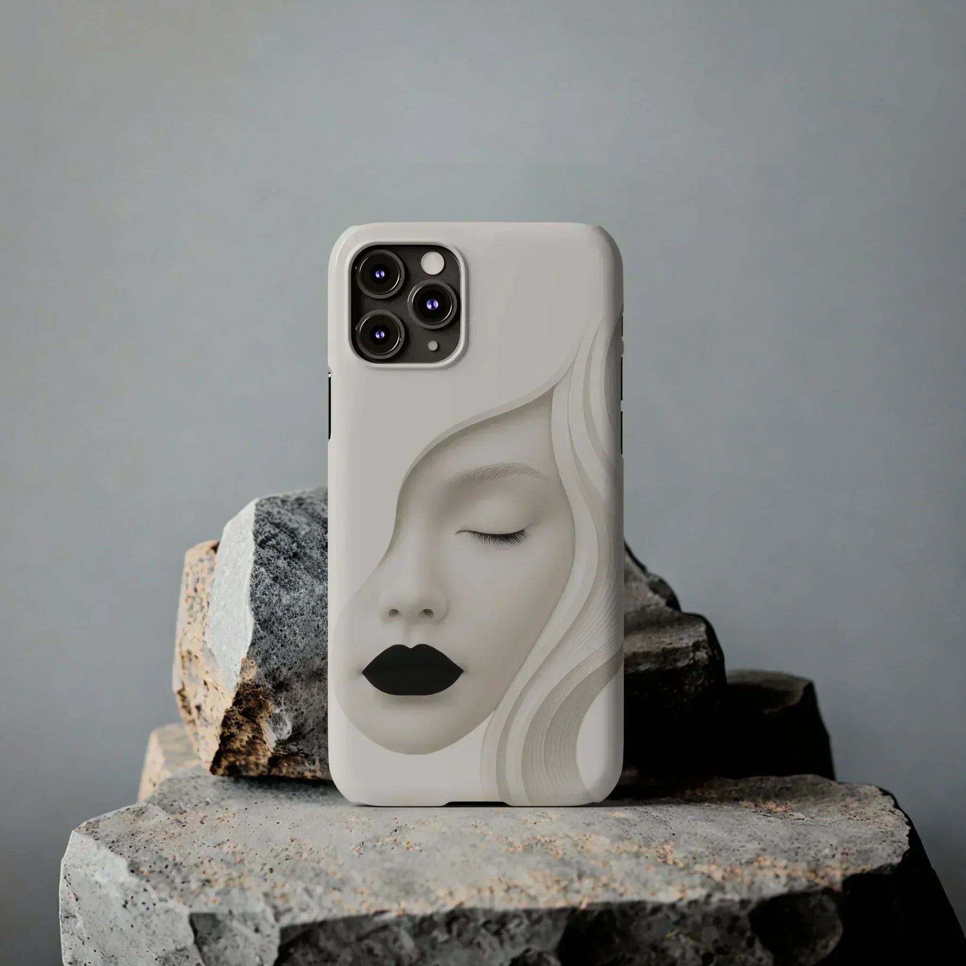 Minimalist Face Phone Case for iPhone 7-16 Models - KarArmDesign