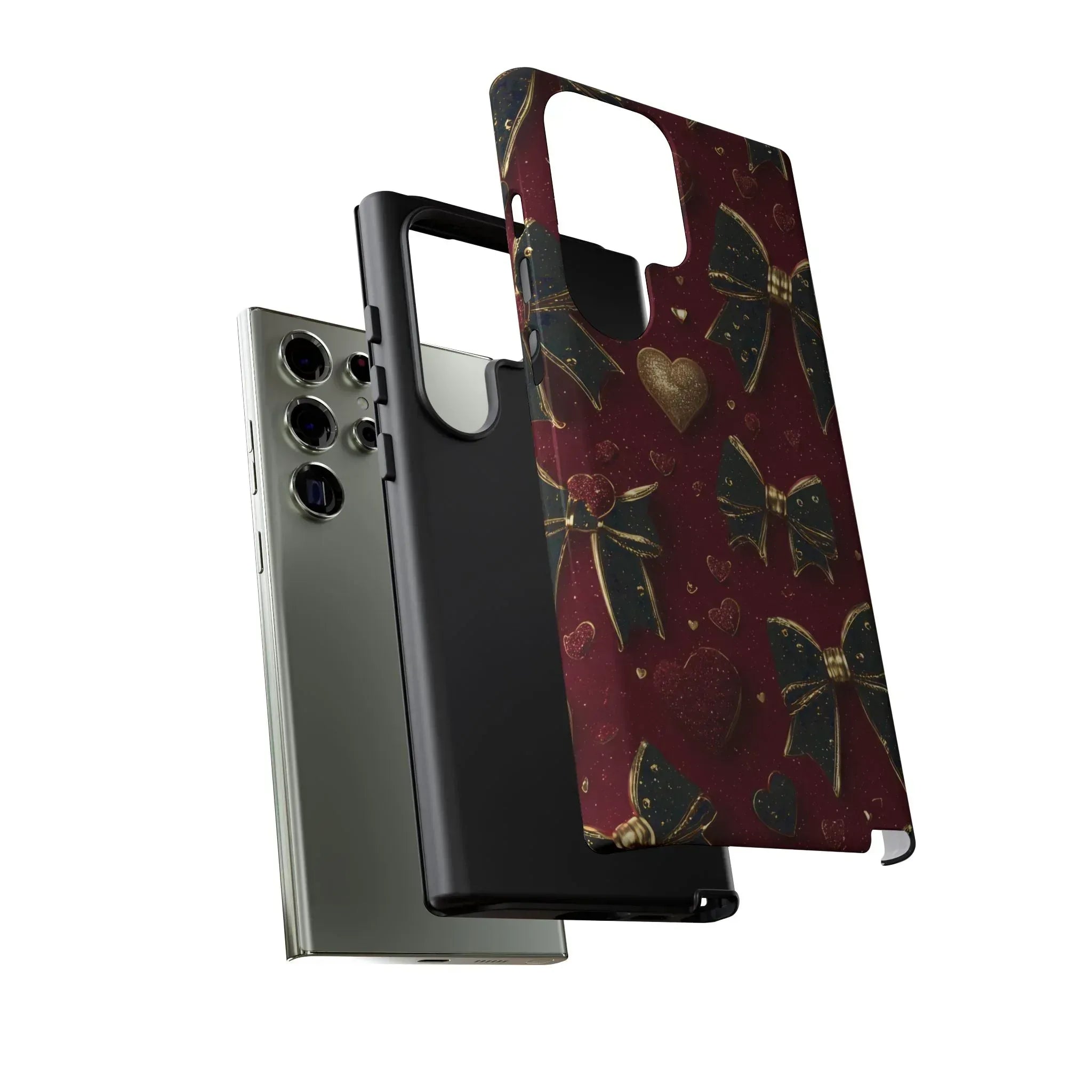 Velvet Valentine Charm Phone Case for iPhone 11-17 and Galaxy S10-S25 - KARARMDESIGN