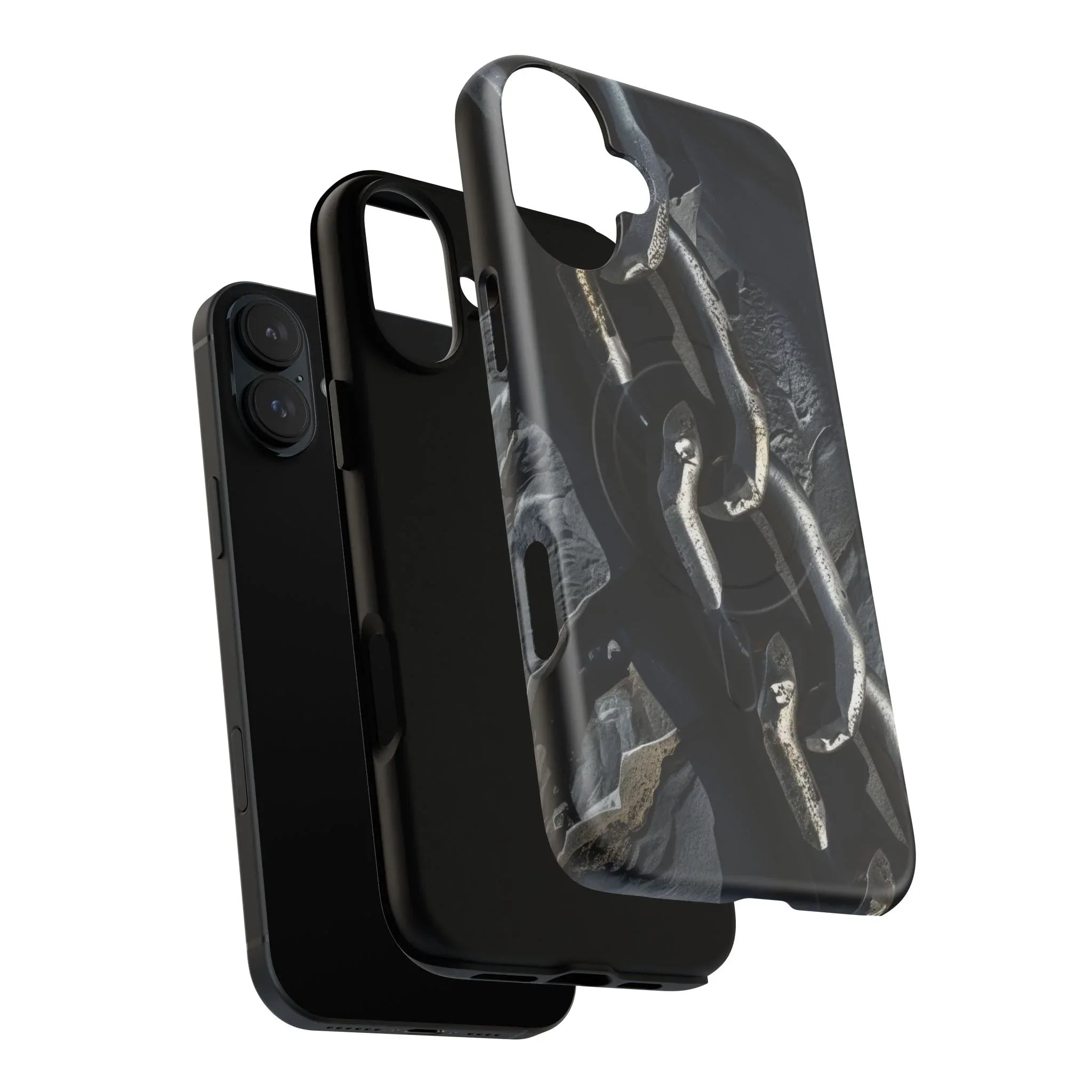 “Iron Chain” Tough Magnetic Phone Case for iPhone 13-17 - KARARMDESIGN