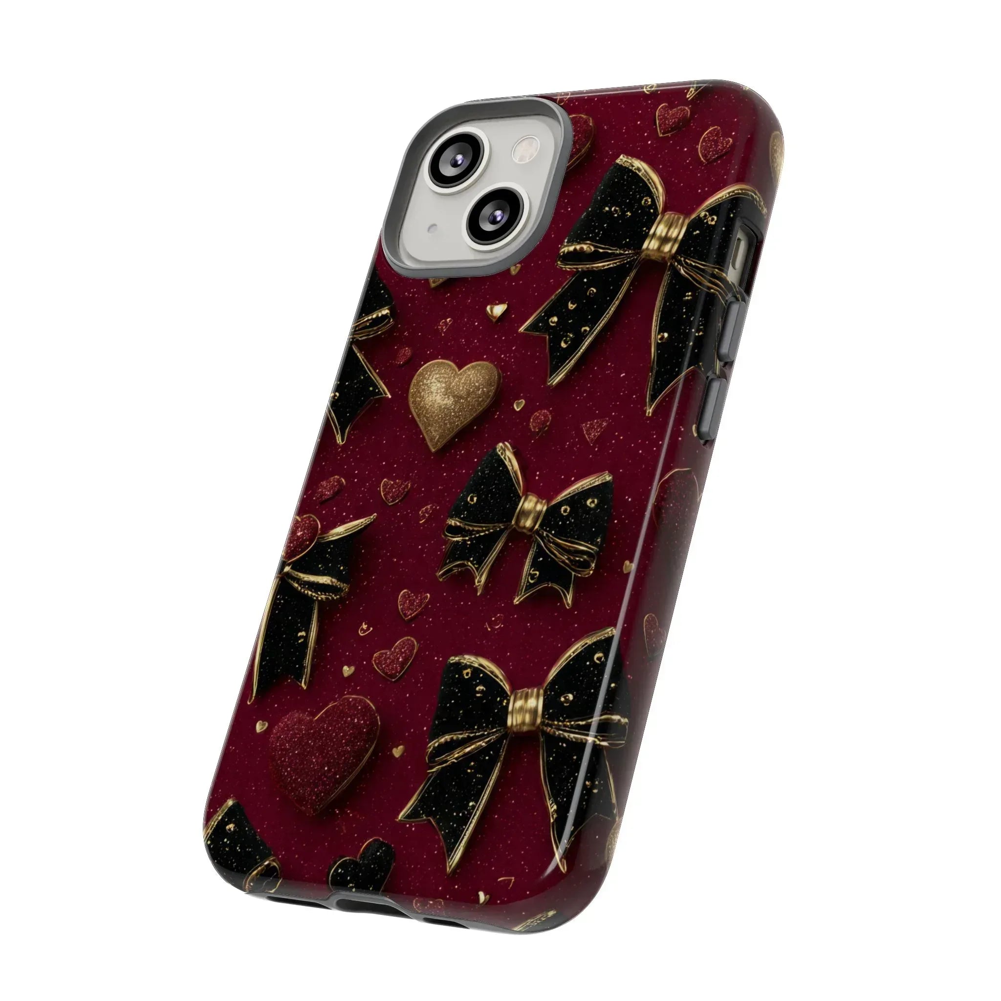 Velvet Valentine Charm Phone Case for iPhone 11-17 and Galaxy S10-S25 - KARARMDESIGN