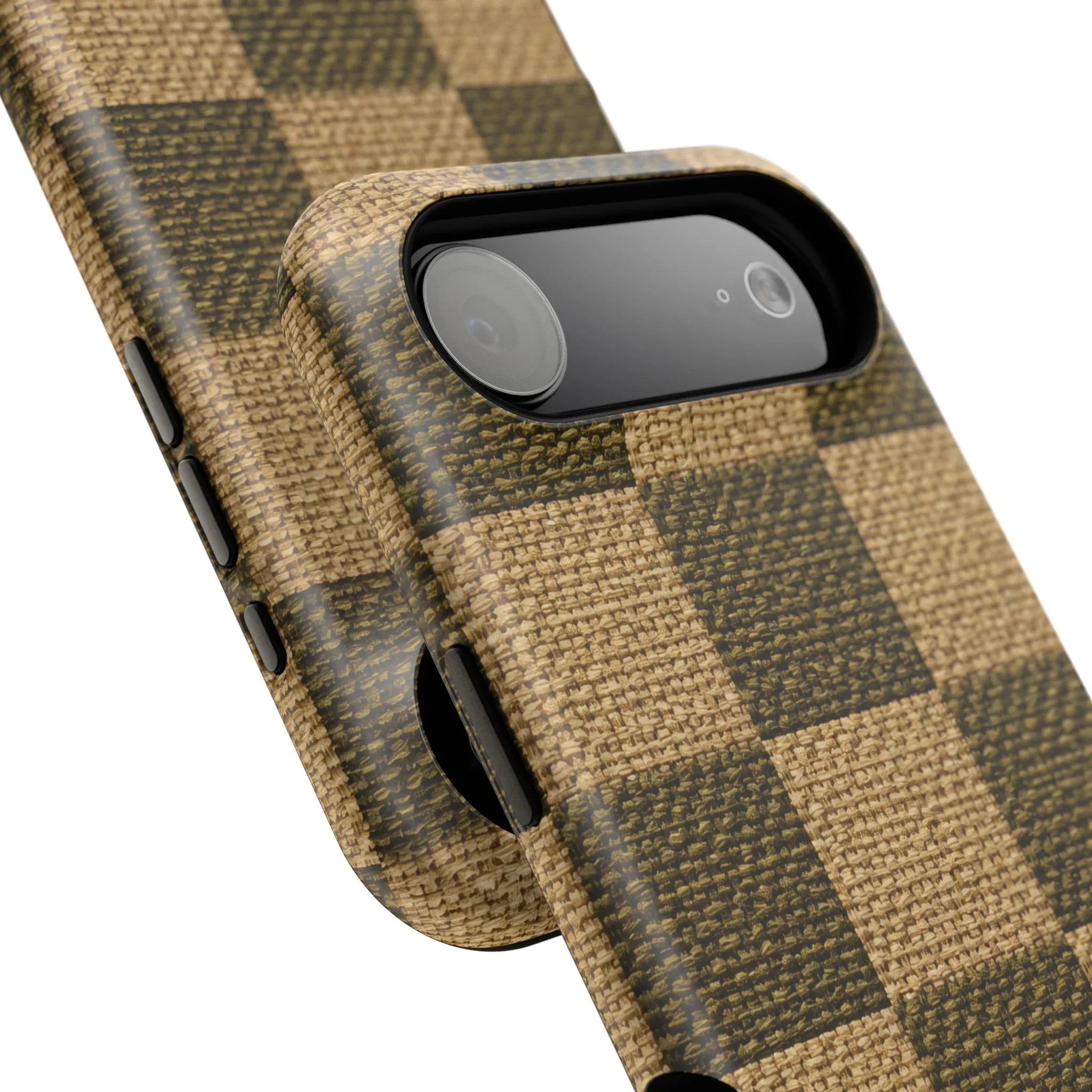 Rustic Woven Phone Case for iPhone 11-17 and Galaxy S21-S22 - KARARMDESIGN