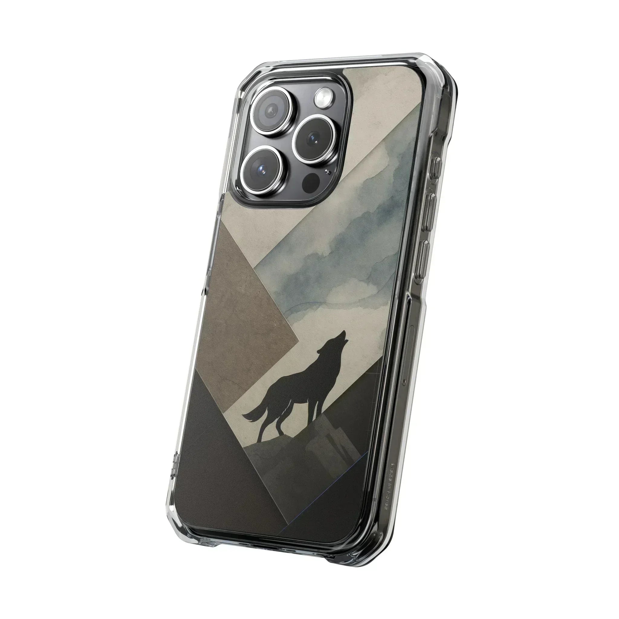 Wolf Silhouette Phone Case for iPhone 14-16 - KARARMDESIGN