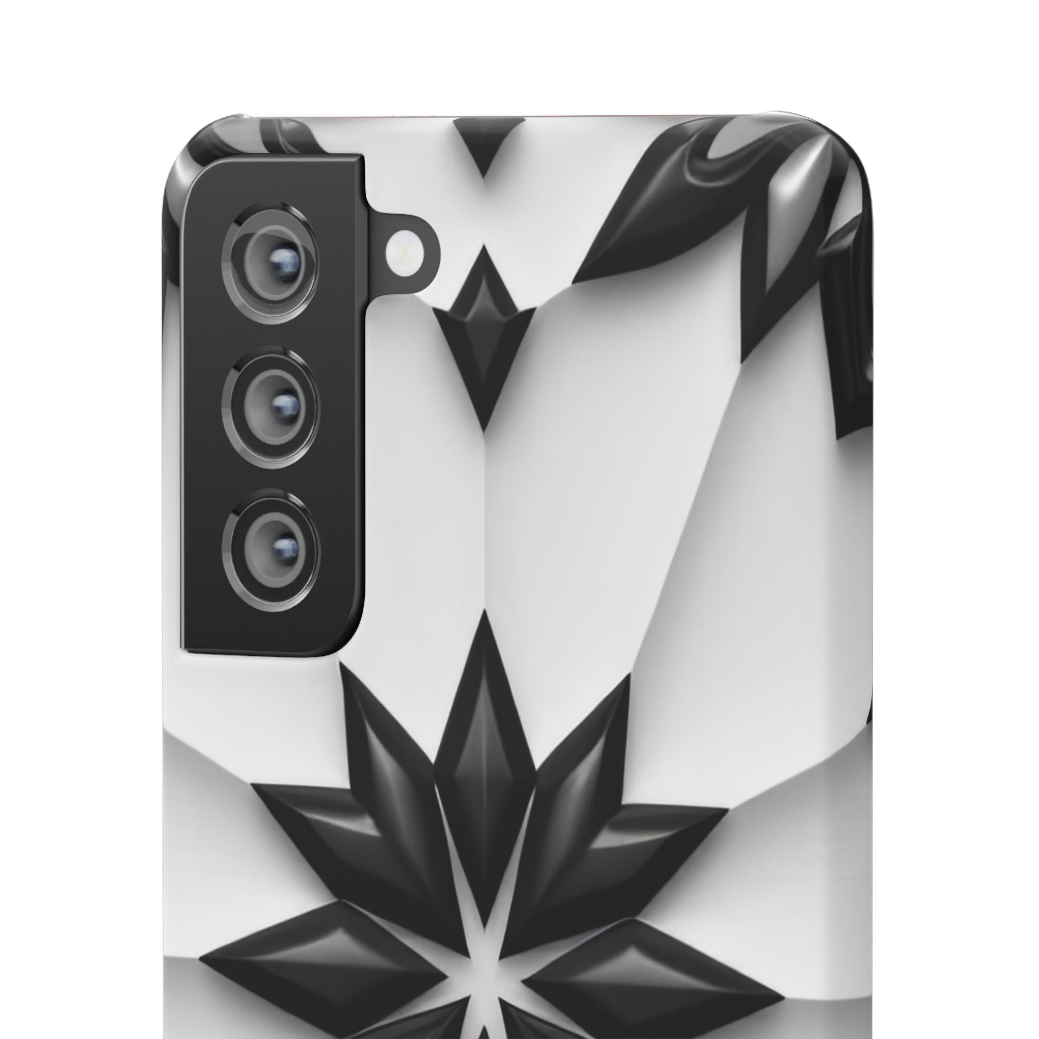 Black & White Geometric Snap Case for iPhone & Samsung Galaxy