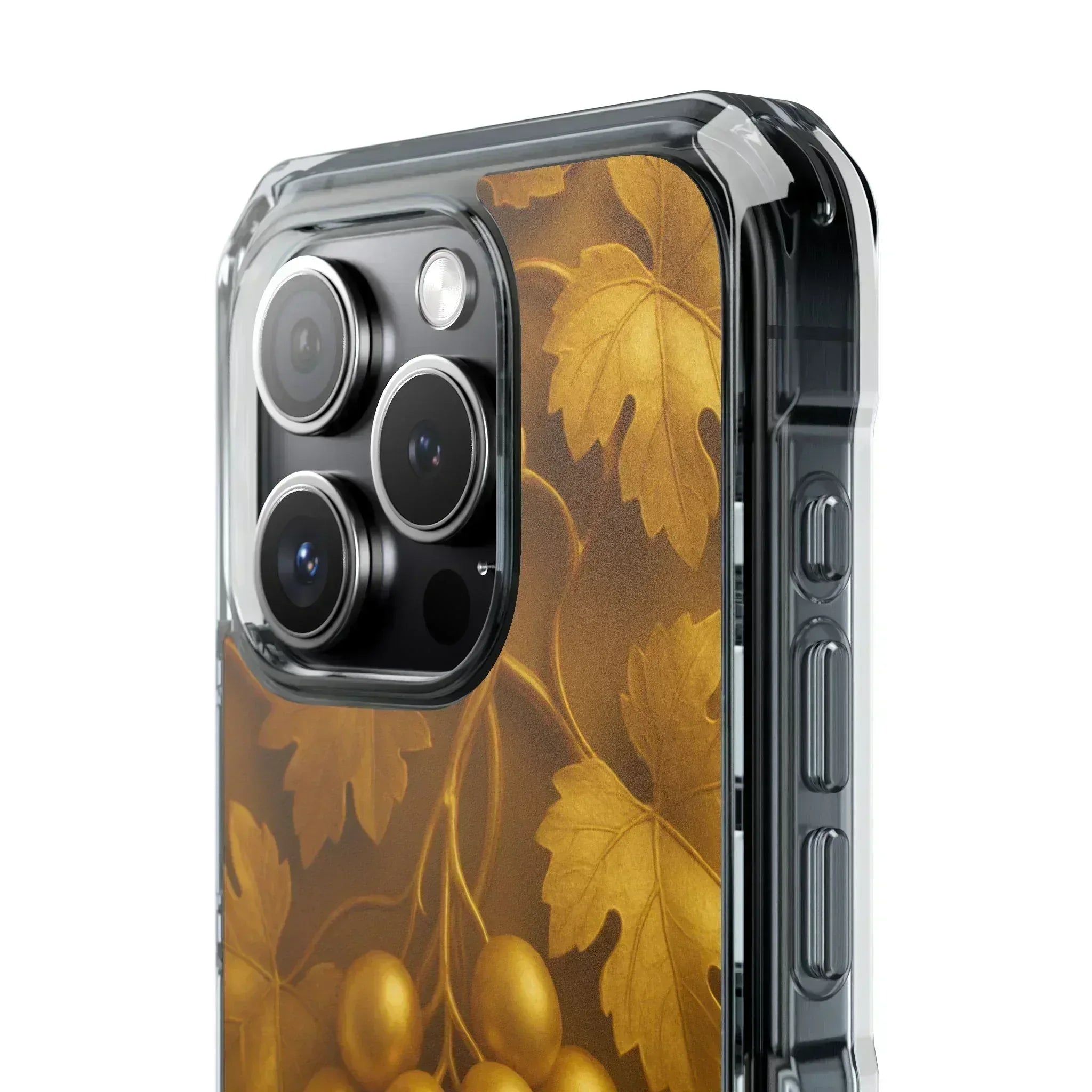 Golden Grapes Phone Case for iPhone 14–16 - KARARMDESIGN