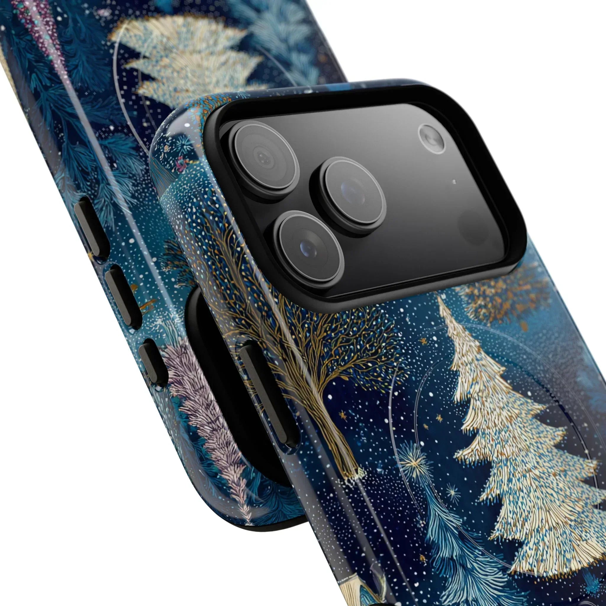 Midnight Sparkle Forest Phone Case for iPhone 13-17 - KARARMDESIGN